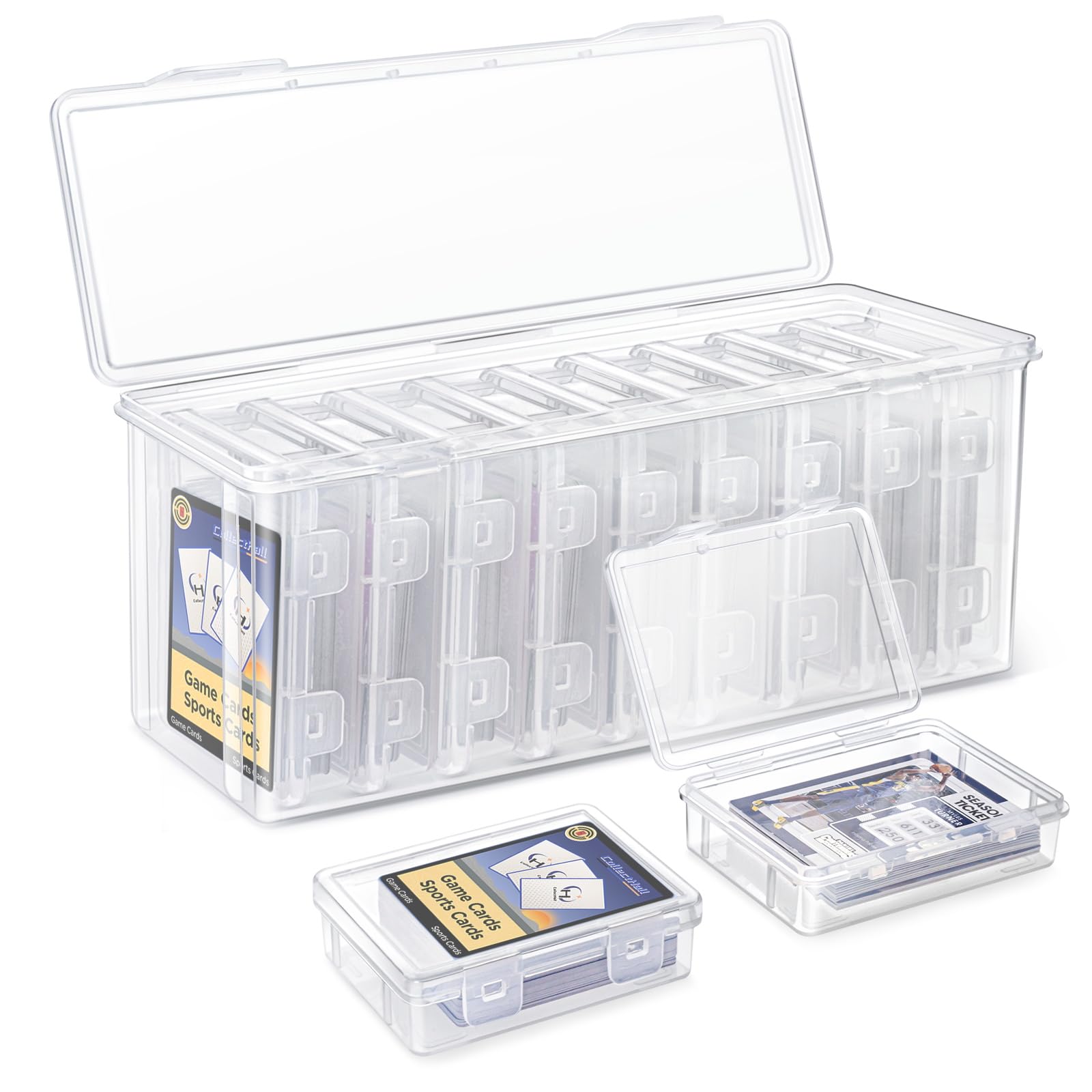 コレクションボックス 53R×10 Amazon.com: CollectHall 10 PCS Trading Card Storage Box Set