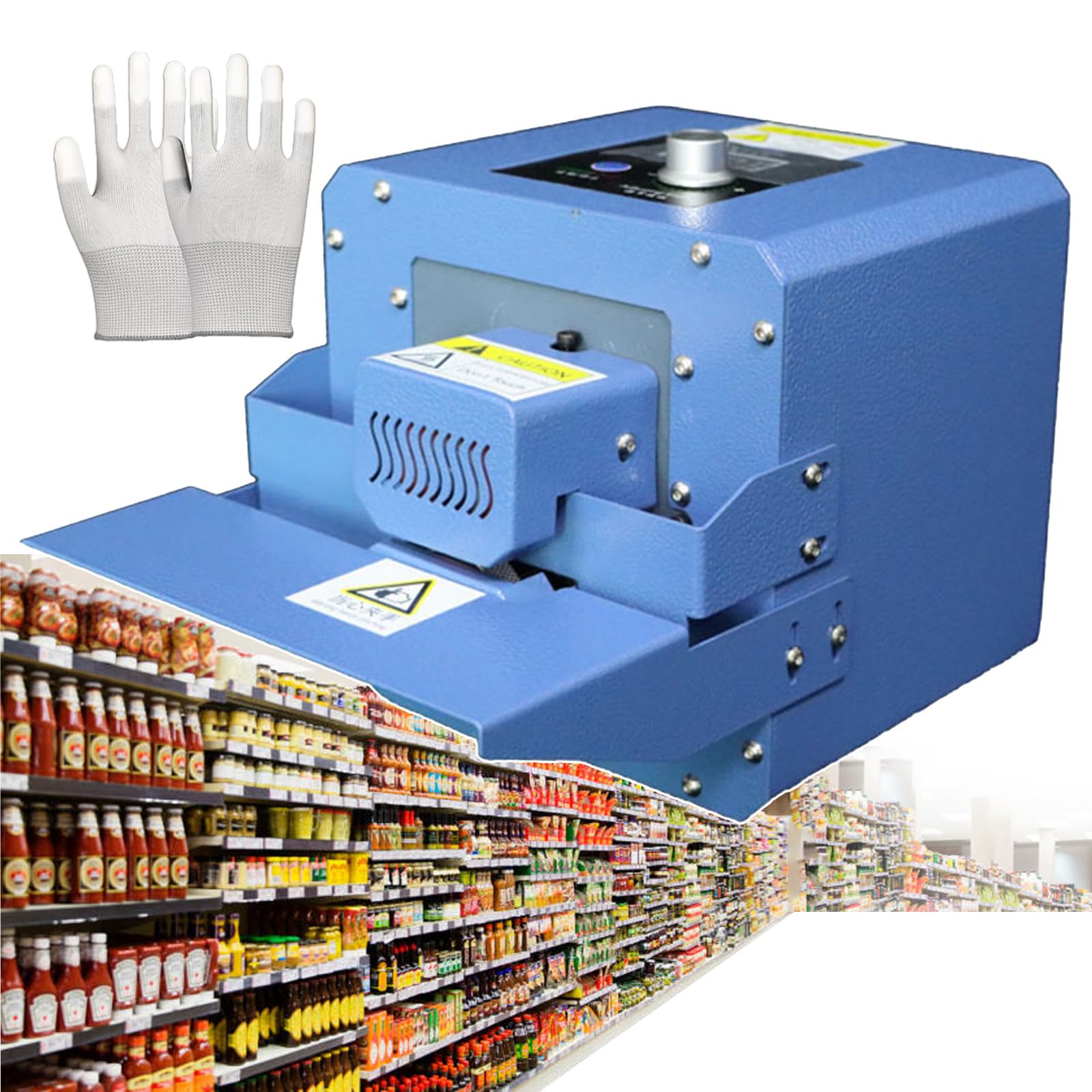 Sigillatrice automatica continua a nastro | Confezionatrice automatica per alimenti da 300 W | Sigillatrice termica da 5 m/min per sacchetti di plastica