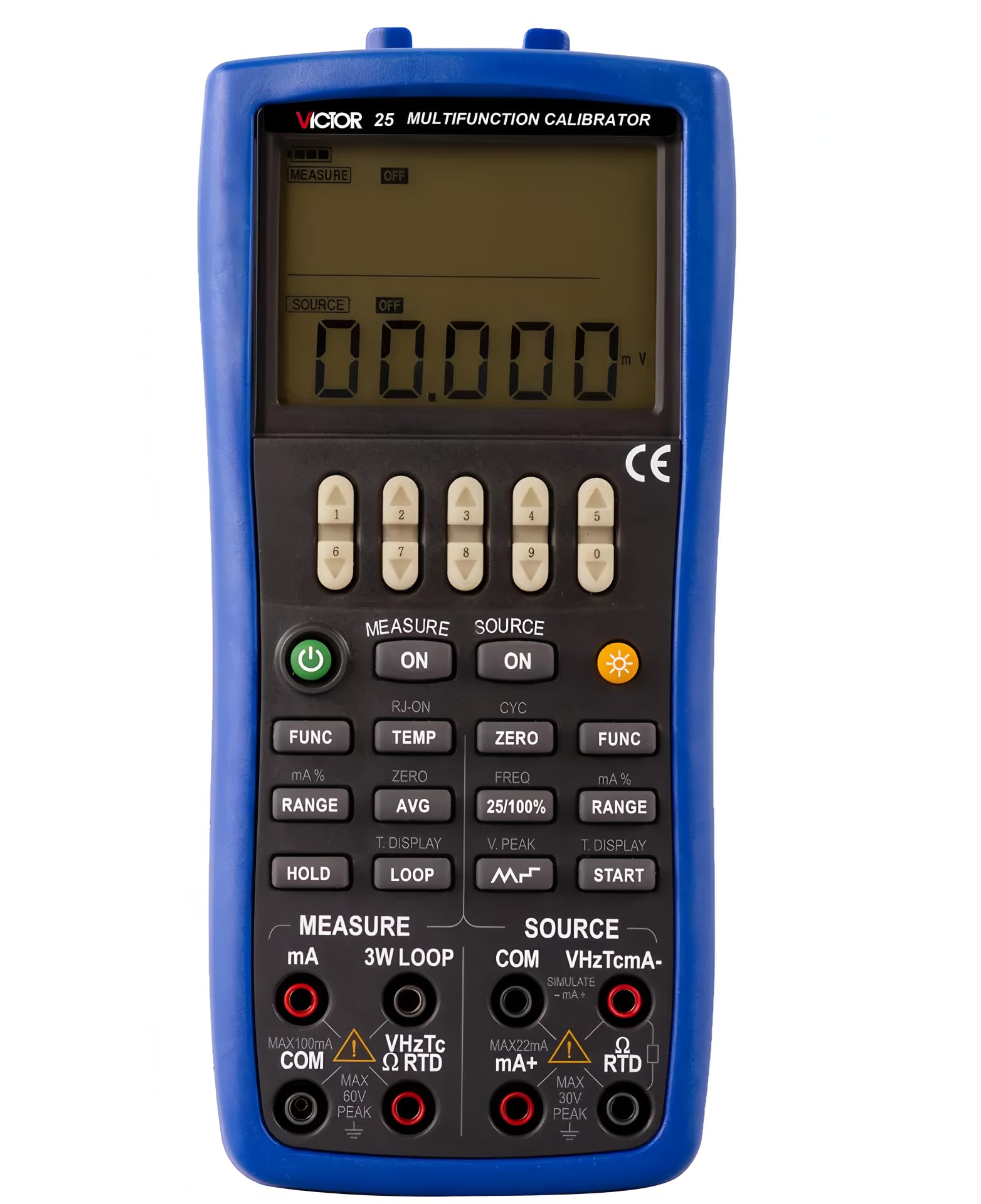 RUOSHUI Multi-function Calibration 25 DDS Current Voltage Signal Pressure Thermocouple Signal Source Signal Generator Multi-function Calibrator(RUOSHUI 25)