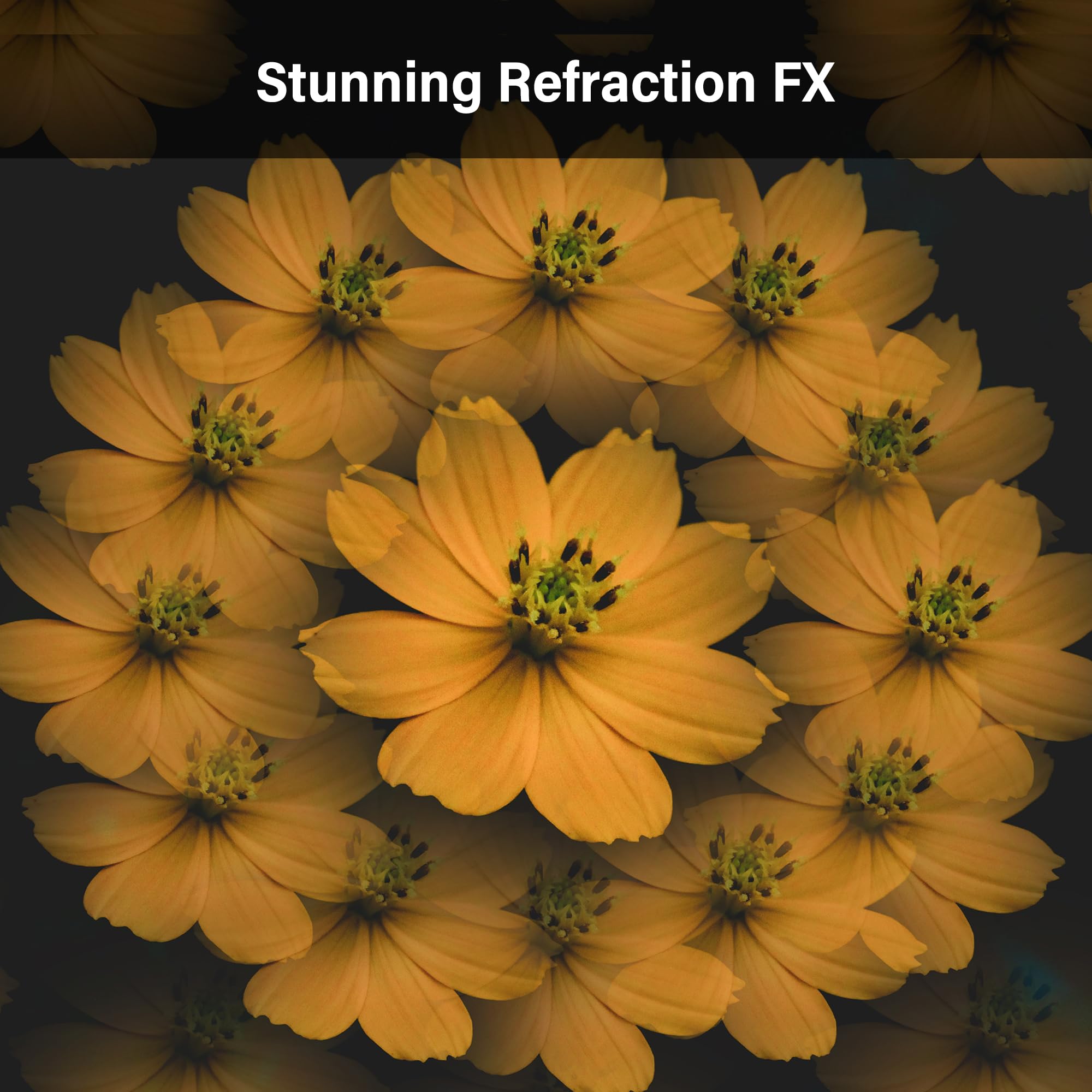 Walking Way Kaleidoscope Prism Lens Filter 49mm Optical Glass Special Effect Camera Fractal Filter for Repeated Motifs with Refraction and Anamorphic Effect - Image 4