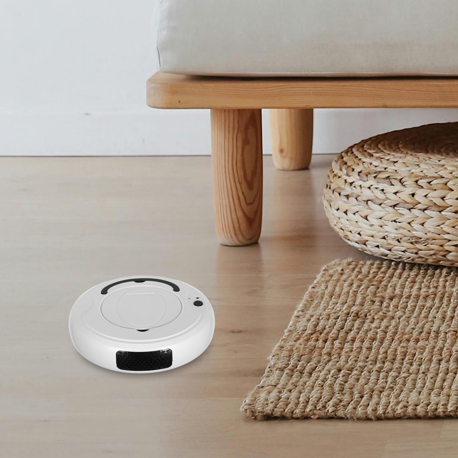 Zerodeko Aspirador Automático Inteligente y Sistema de Evitación de Obstáculos Robot Diseño Ruido para Limpieza de Polvo y Alfombras en Hogar