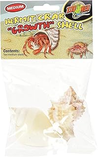 Zoo Med Hermit Crab Growth Shells, Size Medium - 6 Total (3 Packs with 2 Shells per Pack)