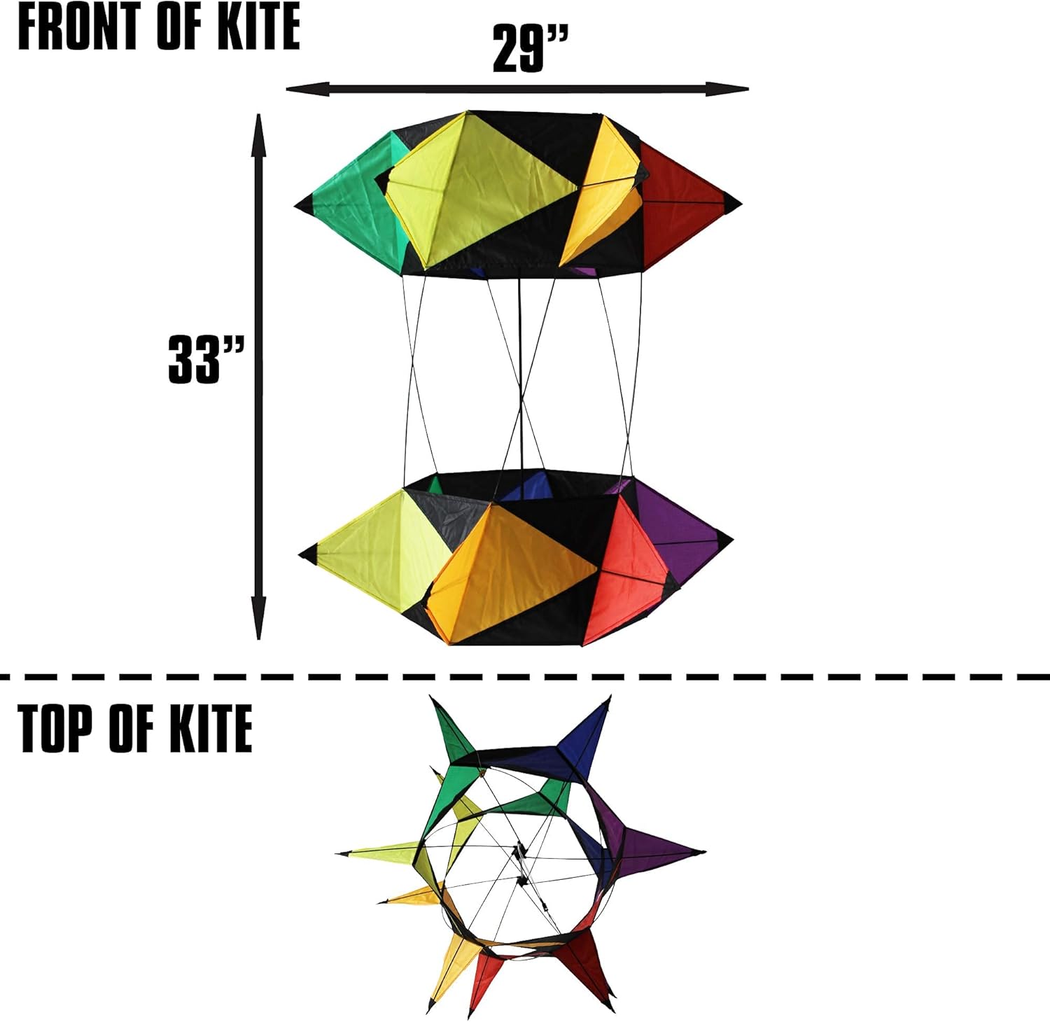 WindNSun Supersize 3D Revolution Kites & Box Kite