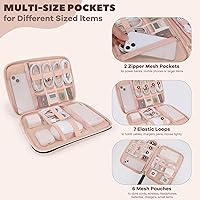 Vista 2 de Organizador de cables de viaje, Negro