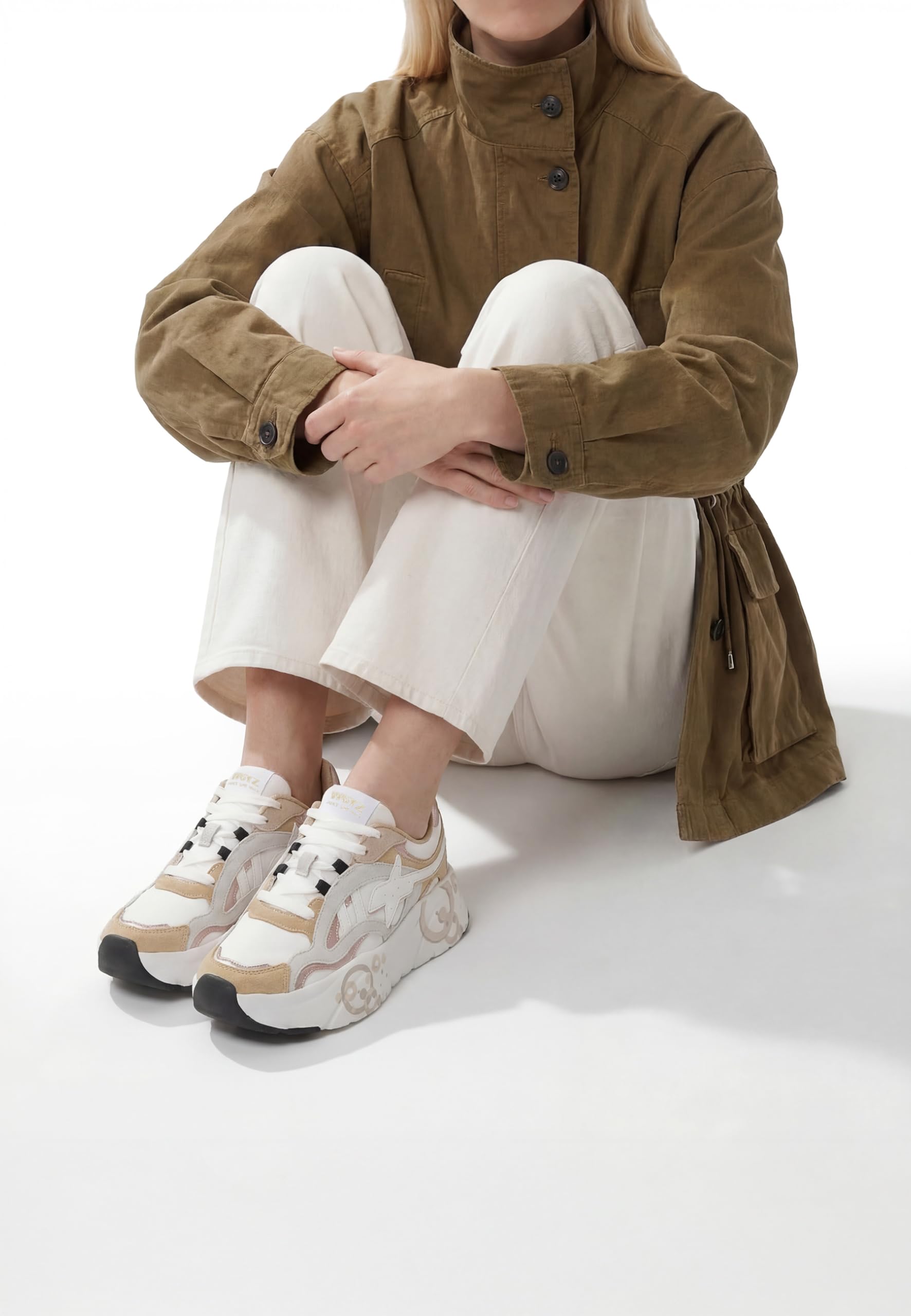 w6yz Sneakers in Suede e Tessuto Tecnico