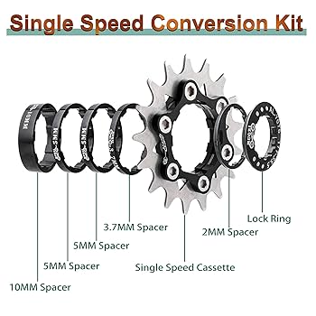 無印　MTBホイール　シングル Amazon | MUQZI バイク シングルスピード フリーホイールキット