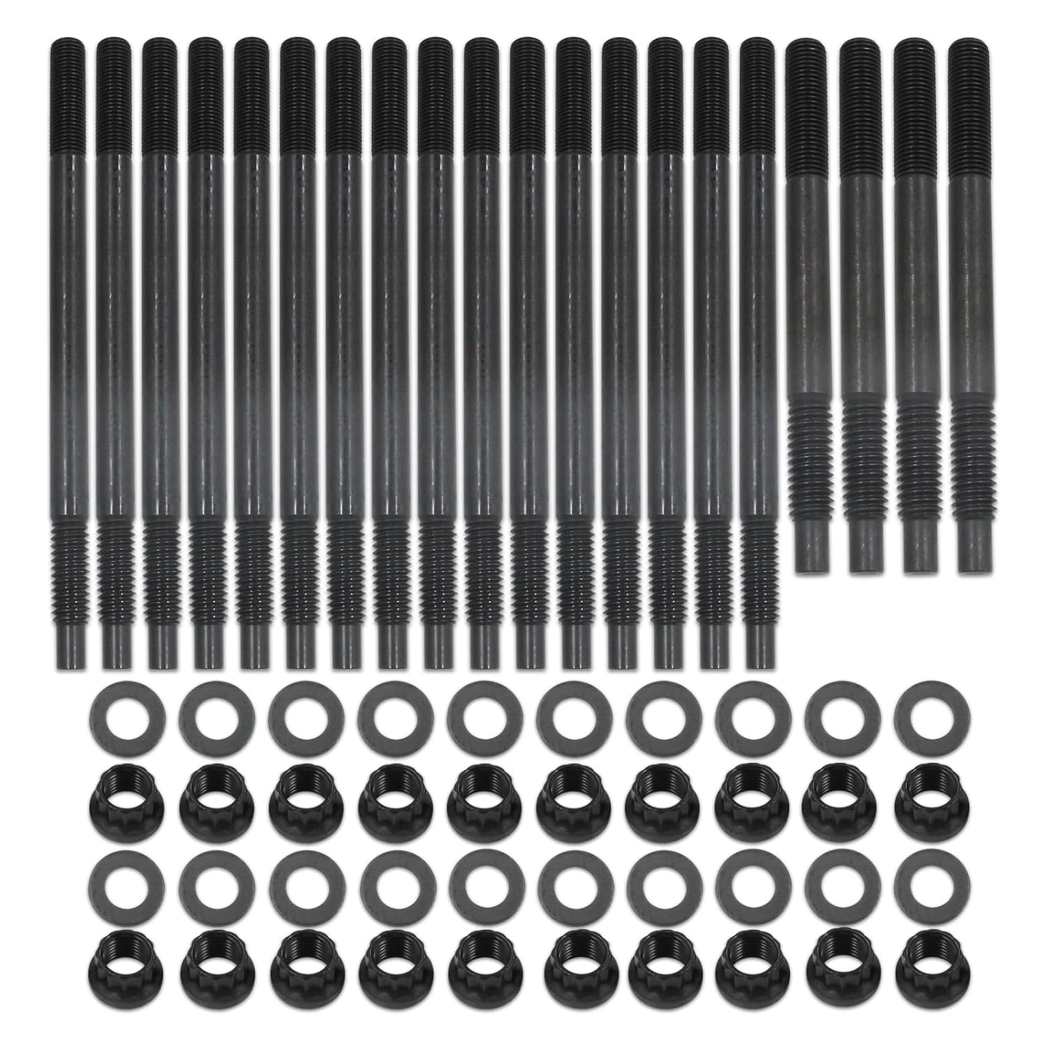 12-Point Cylinder Gasket Head Stud Bolts Nuts Kit for Chevy LS1 LQ9 LS6 4.8L 5.3L 5.7L 6.0L Engines 97-03 (for Chevy 97-03)