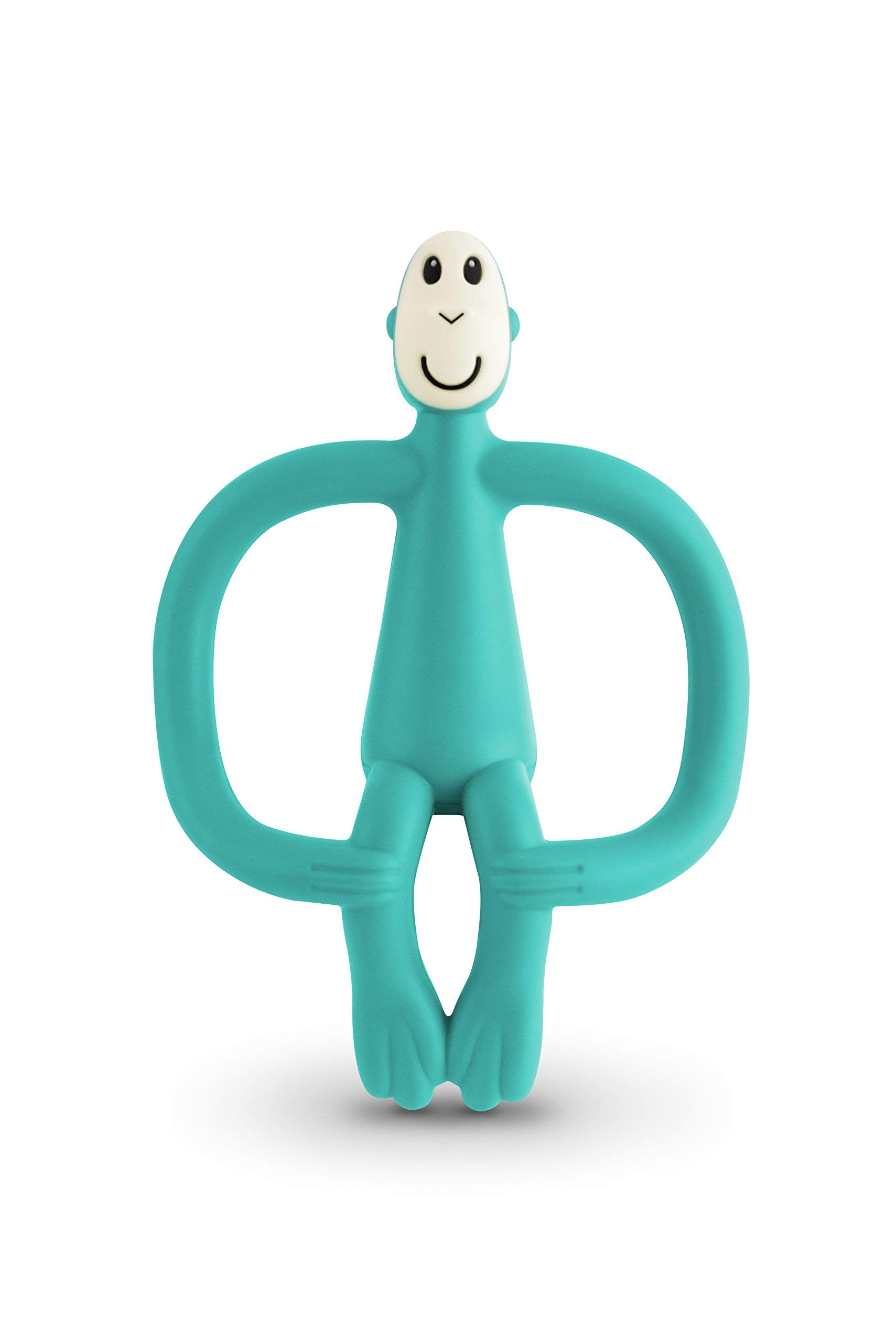 Matchstick MonkeyTeething Toy for Baby, Stimulates and Massages Sore Gums, 3 Months Old+, Green