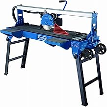 Scheppach Fliesenschneider FS3600 | 900W Leistung | Schnitthöhe 36mm | Trennscheibe- Ø 200mm | Tischgröße 1290 x 400mm | schwenkbarer Schneidkopf | Tauchfunktion | Wasserbehälter 30L
