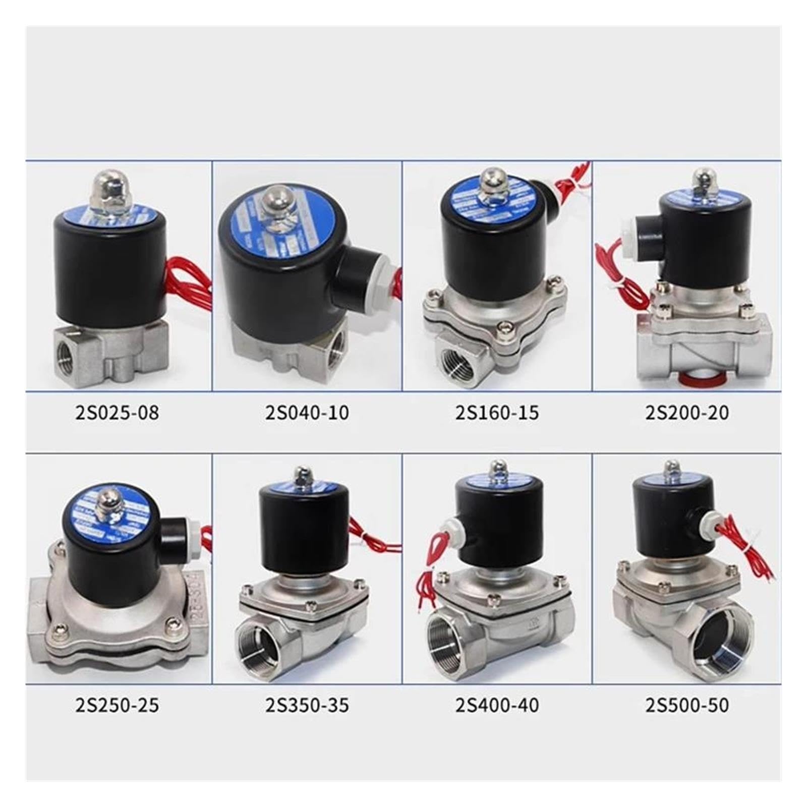 Edelstahl-Magnetventil 220 V Wasser normal geschlossen