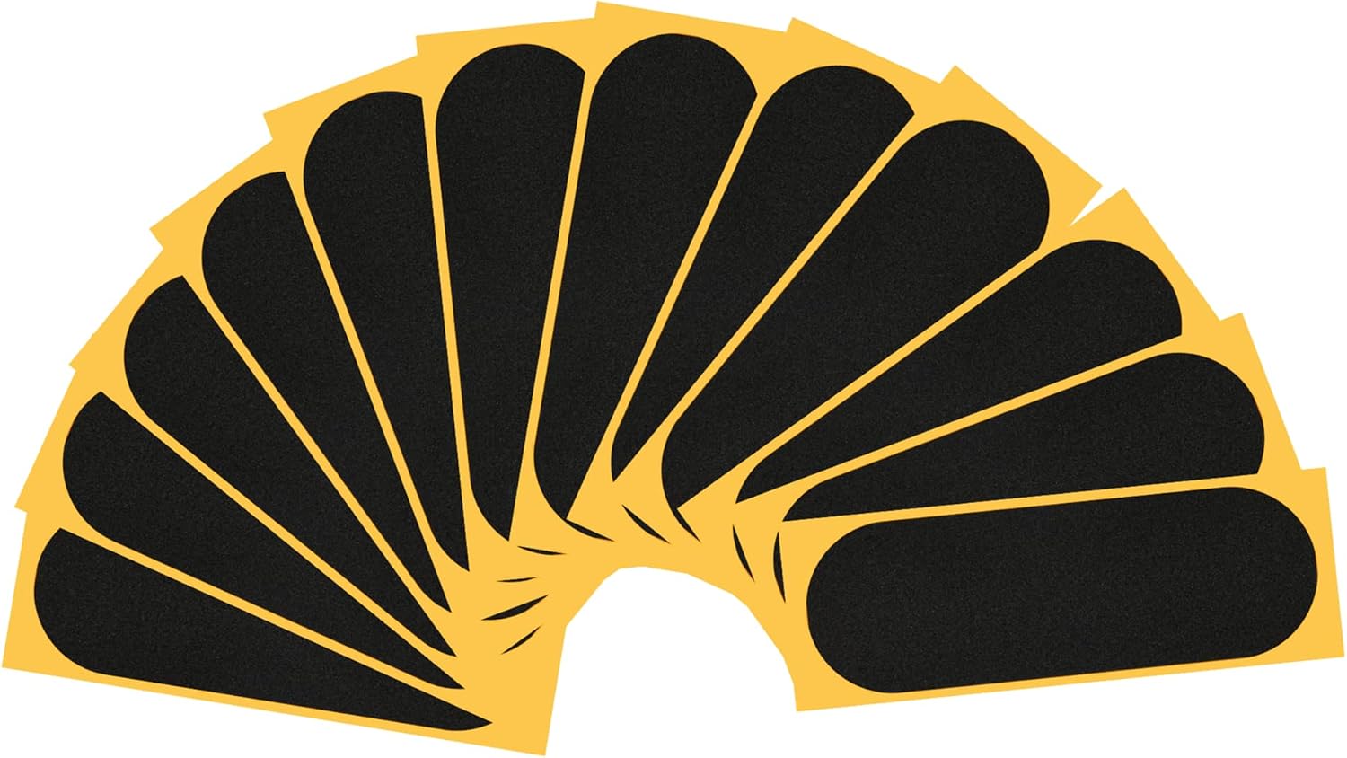 10Pcs Pre-Cut Fingerboard Grip Tape, 34mmx98mm Pro Mini Finger Skateboards One Step Install Foam Adhesive Stickers Wooden Non Slip Tape (10 Pcs)