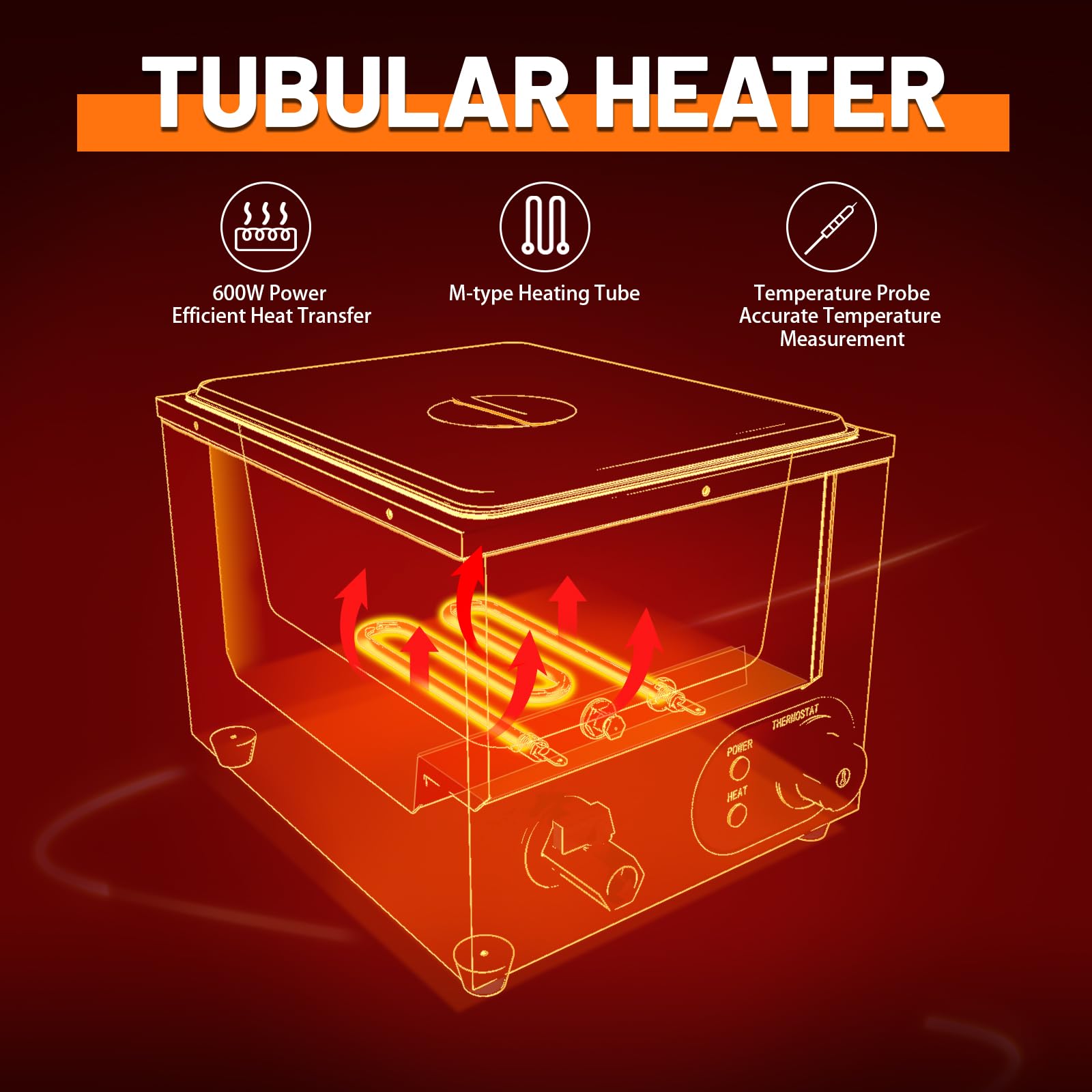 Bain Marie Gastro - Scaldavivande elettrico in acciaio inox con rubinetto di scarico