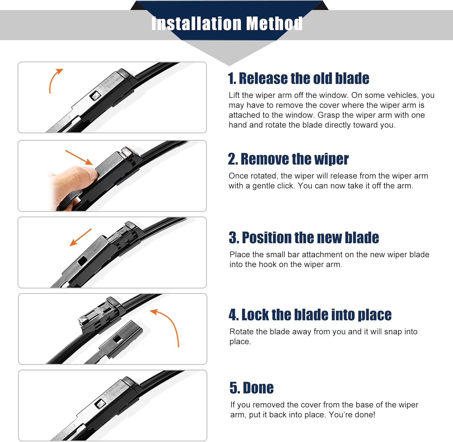 X AUTOHAUX 1pair 26" 18" Front Windshield Wiper Blades Set 61612163749 Replace Black for BMW M5 2013-2016 for BMW 535i 760Li 740i 750i