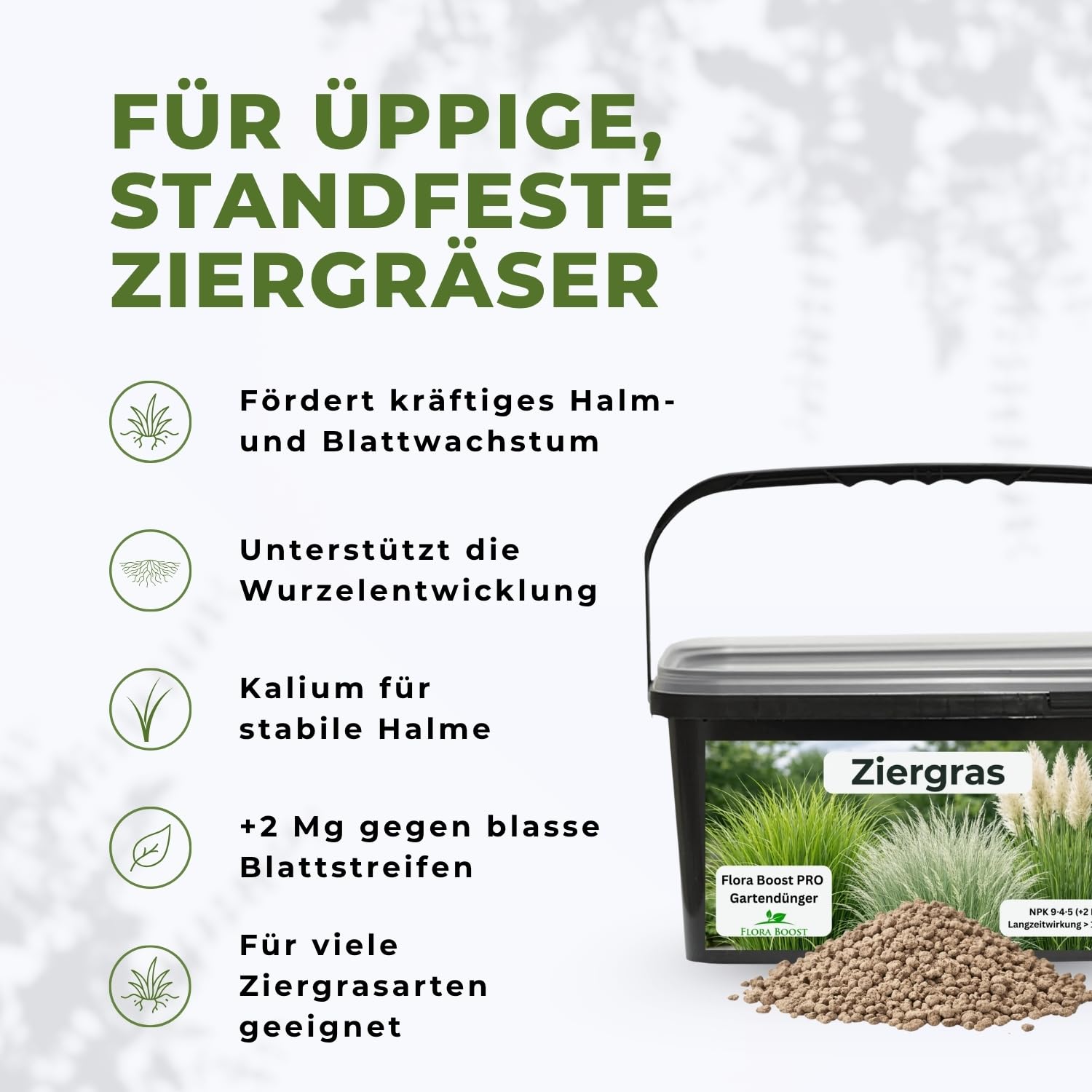 Flora Boost PRO Ziergras Dünger Langzeitwirkung 5 kg