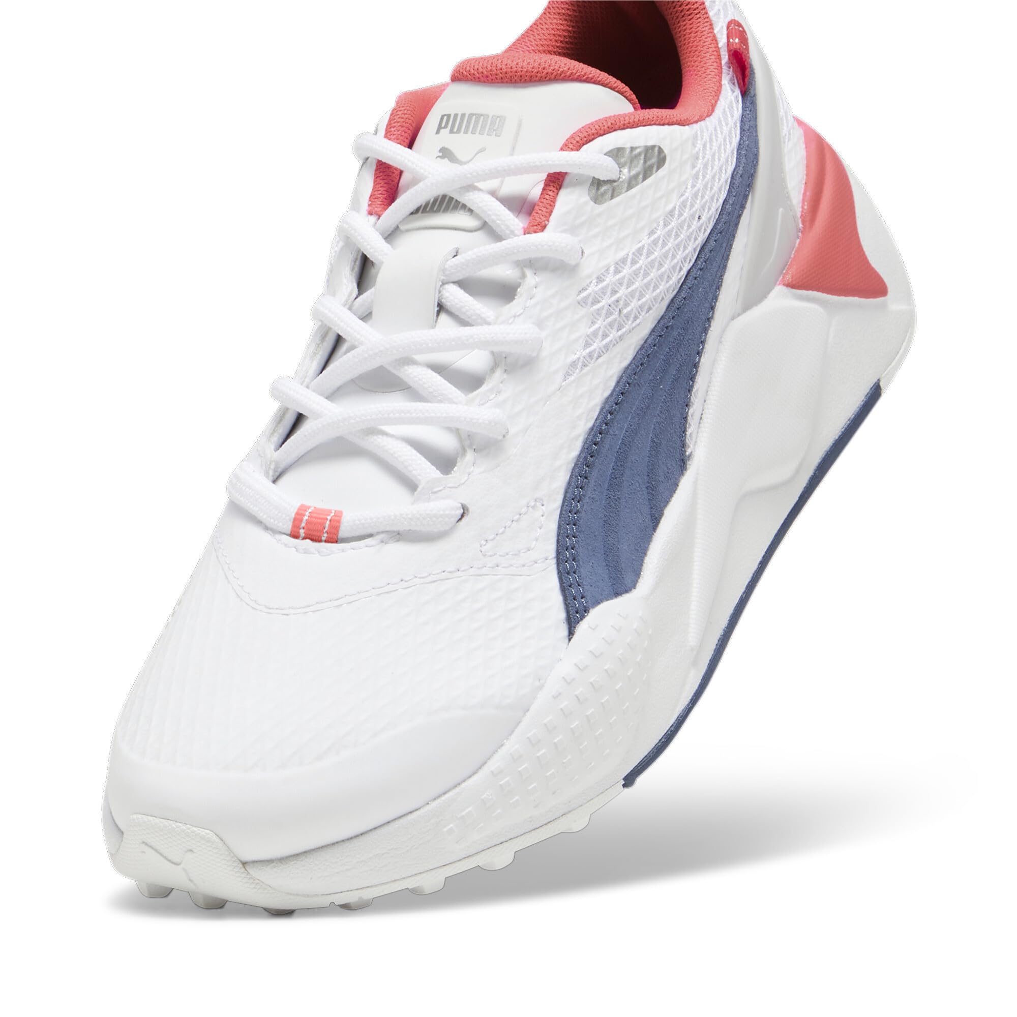 【momocoさま】PUMA♡ゴルフシューズ ホワイト/ピンク/ブルー momocoさま】PUMA♡ゴルフシューズ ホワイト/ピンク/ブルー