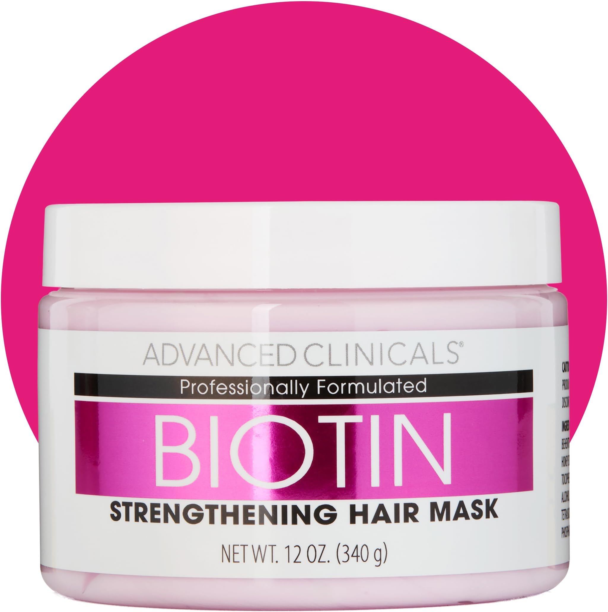 Biotin Hair Treatment Anti-Breakage Repair Hair Mask. Strengthen Broken, Color-Treated Hair W/Repairing Deep Conditioner Manuka Honey & Caffeine, Hydrating Mask Restores Weak Hair