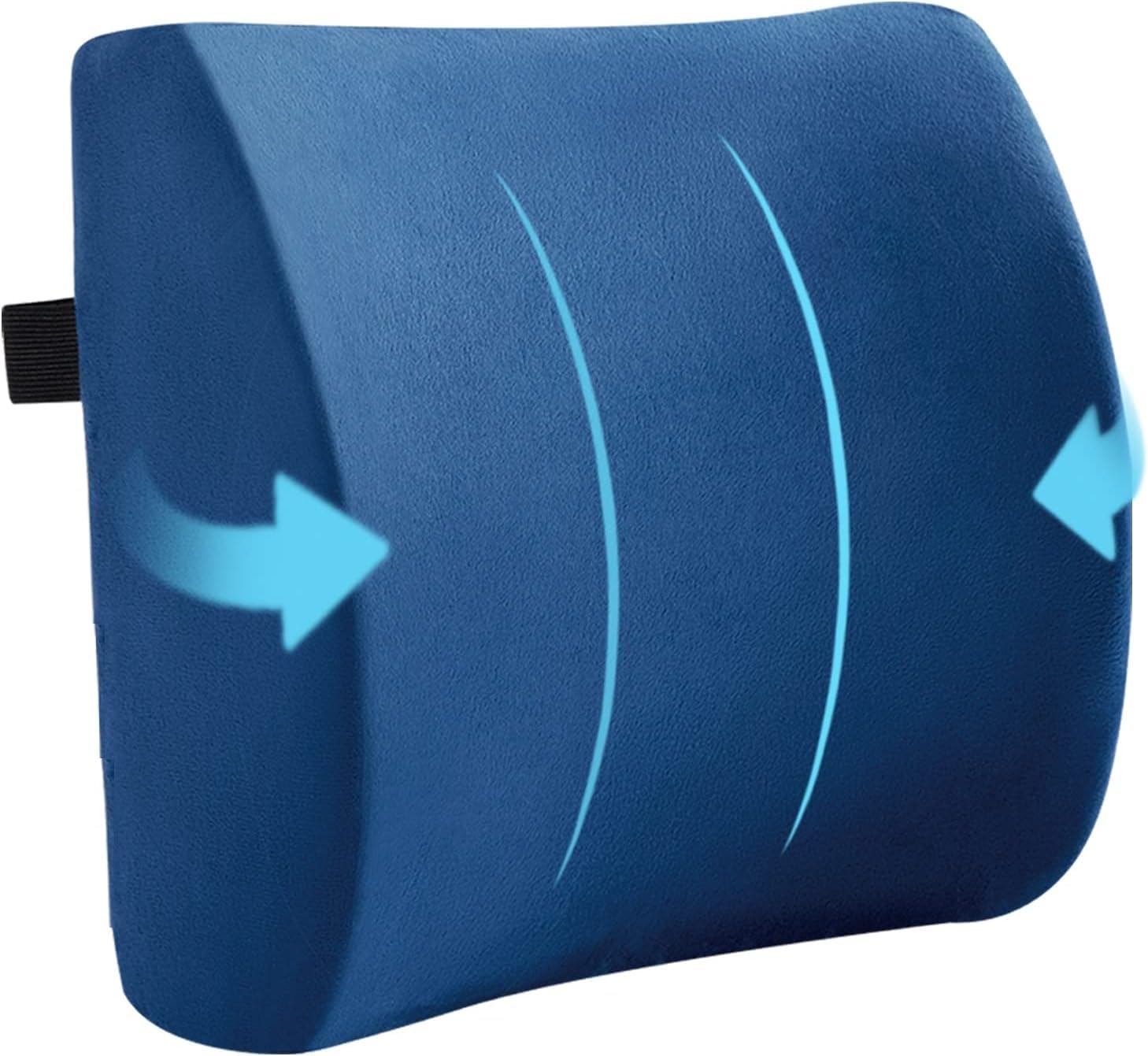 4V1® Lumbar Support Pillow for Car & Office Chair - Memory Foam Car Seat Back Support for Lower Back Pain Relief, Orthopedic Lumbar Cushion for Driving, Work from Home, Gaming Chair & Travel SK4