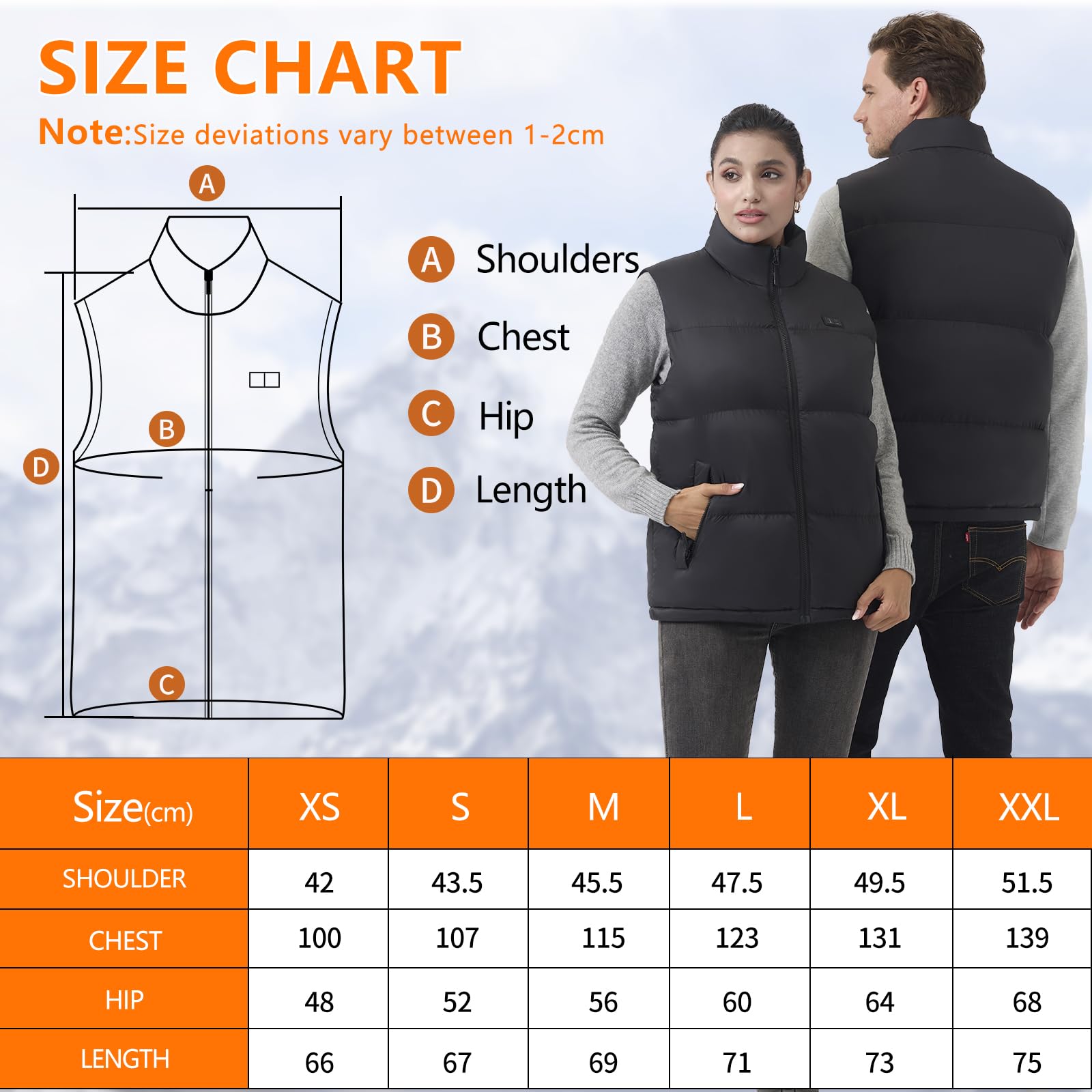 Mincoo Gilet Riscaldato Uomo Donna con 16000mAh Batteria Inclusa, 3 Temperatura Regolabile Lavabile Giacca Giubbotto Riscaldato per Lo Sci Campeggio L'escursionismo L'outdoor