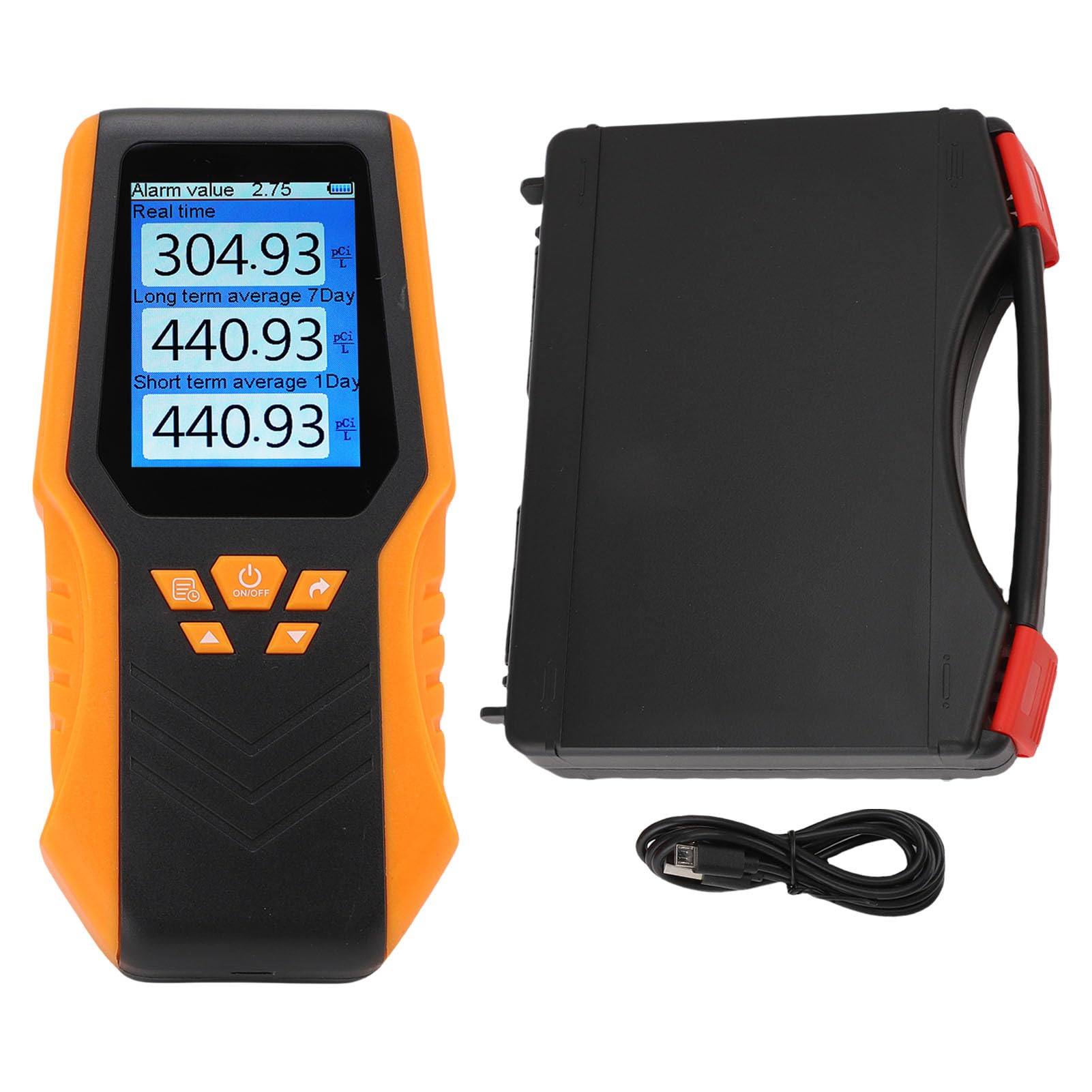 Radon Detector Accurato in Tempo Reale LCD Display Kit di Prova Scolastico Domestico Portatile