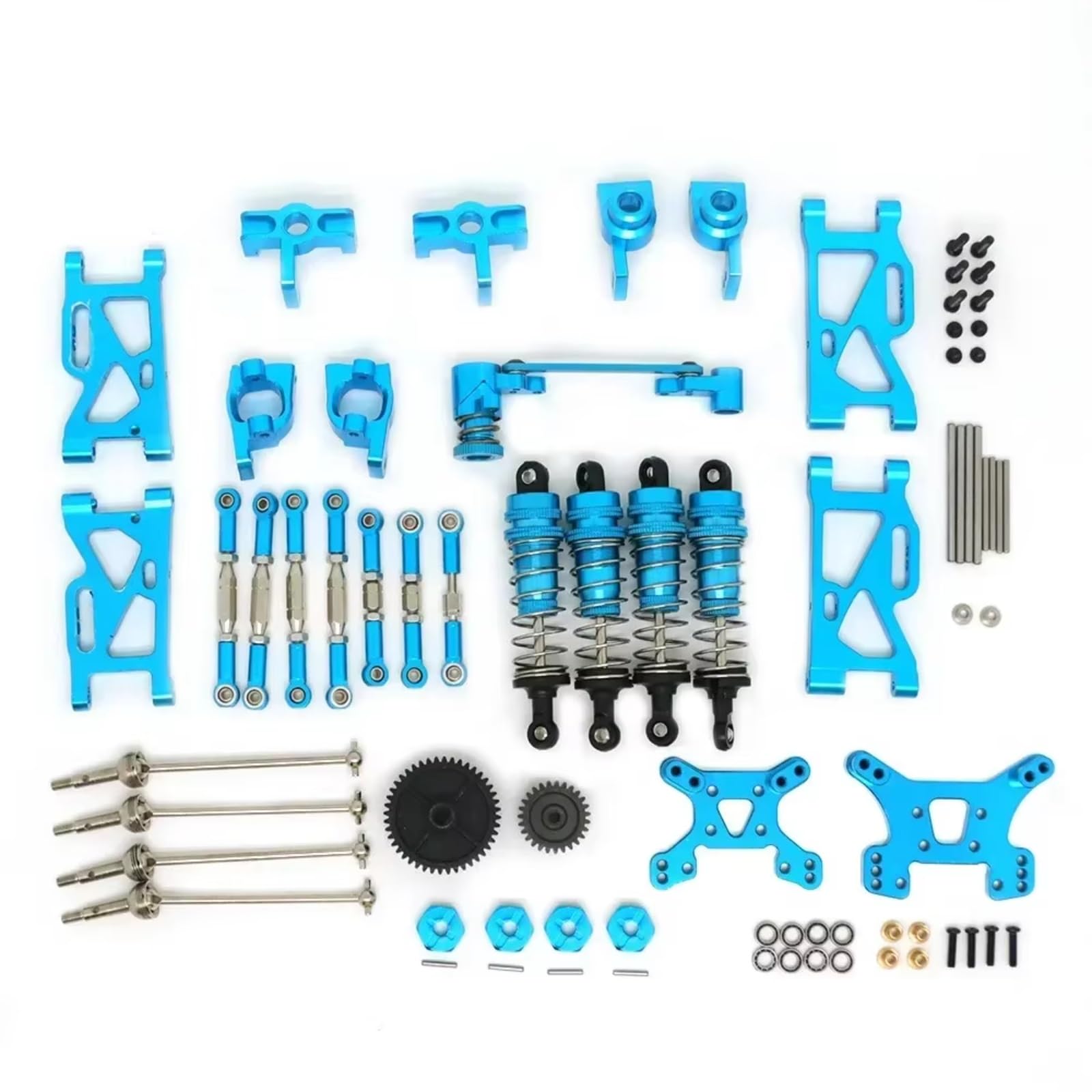 Kompatibel Mit Wltoys 144001 124017 124019 RC-Auto-Upgrade-Teile Zubehör Metall Für Schwingarm-Stoßdämpfer-Set RC Modifikations Zubehör