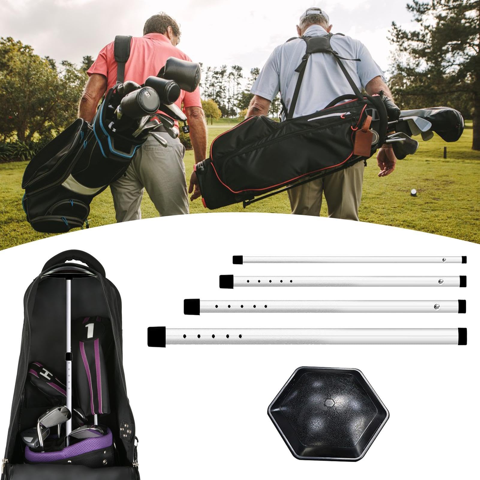 Golf Travel Bag Support, Adjustable Golf Support, Portable Golf Travel Bag, Golf Club Stiff Arm, Adjustable Portable Golf Club Stiff Arm Travel Brace for Golf Travel Protection
