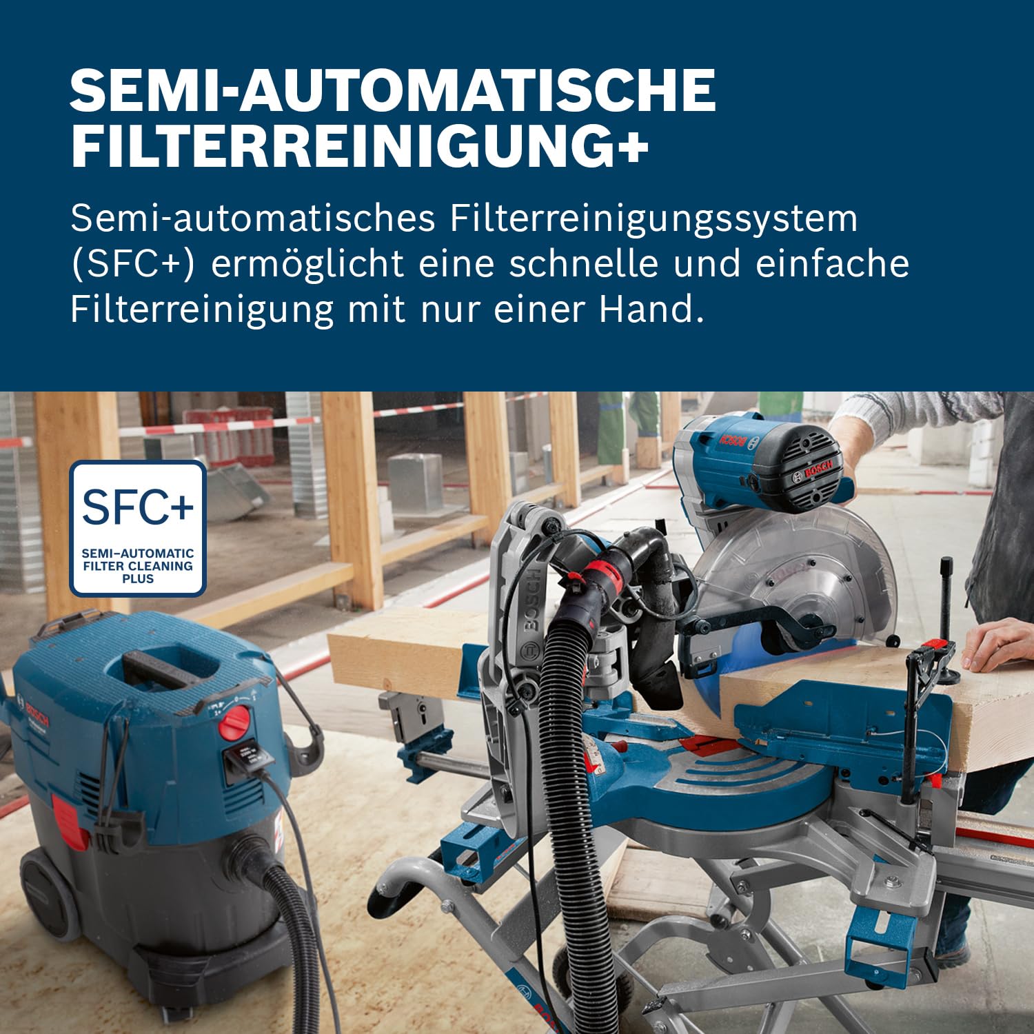 Bosch Professional GAS 35 L SFC+ Nass-/Trockensauger 1200 W 35 L 3 m