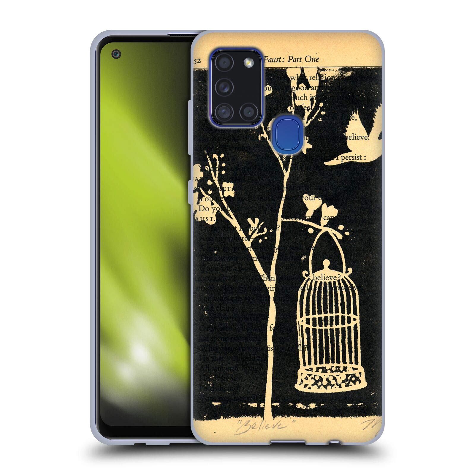 Head Case DesignsHead Case Designs Officially Licensed Wyanne Believe Gocco  Print Birds Soft Gel Case Compatible with Samsung Galaxy A21s (2020)