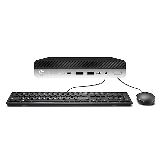 HP EliteDesk 800 G3 Mini Business Desktop PC Intel Quad-Core i5-6500T up to 3.1G,16G DDR4,256G SSD,VGA,DP Port,Windows 10 Professional 64 Bit-Multi-Language-English/Spanish (Renewed)