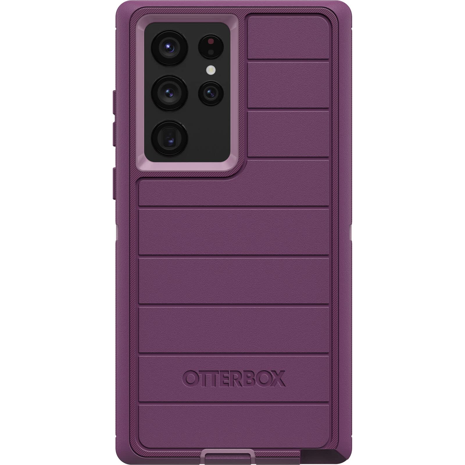 OtterBox Defender Series Case for Samsung Galaxy S22 Ultra (Only) - Case Only - Microbial Defense Protection - Non-Retail Packaging - Happy Purple