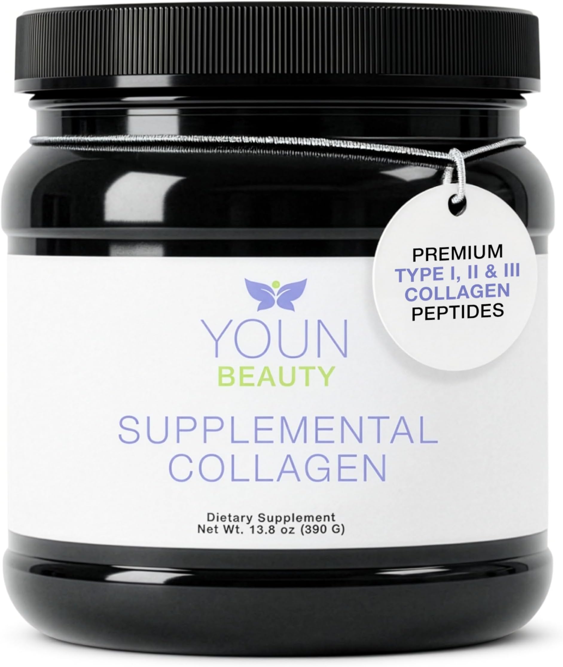 YOUN Beauty Supplemental Collagen Powder by Holistic Plastic Surgeon Dr. Anthony Youn, 30 Servings (Unflavored) – Fortigel, Fortibone & Verisol Multi-Collagen Peptides for Skin Health
