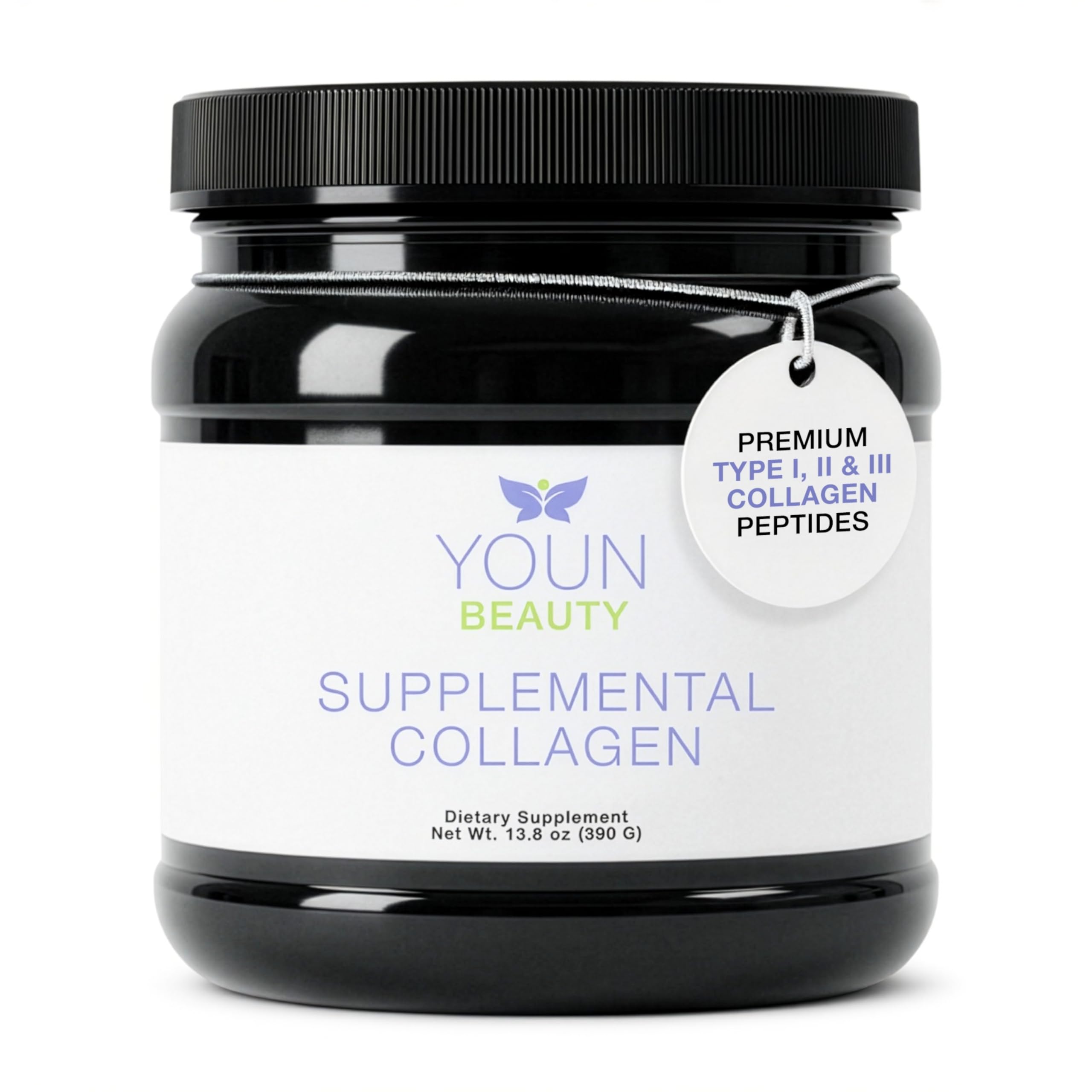 YOUN Beauty Supplemental Collagen Powder by Holistic Plastic Surgeon Dr. Anthony Youn, 30 Servings (Unflavored) – Fortigel, Fortibone & Verisol Multi-Collagen Peptides for Skin Health