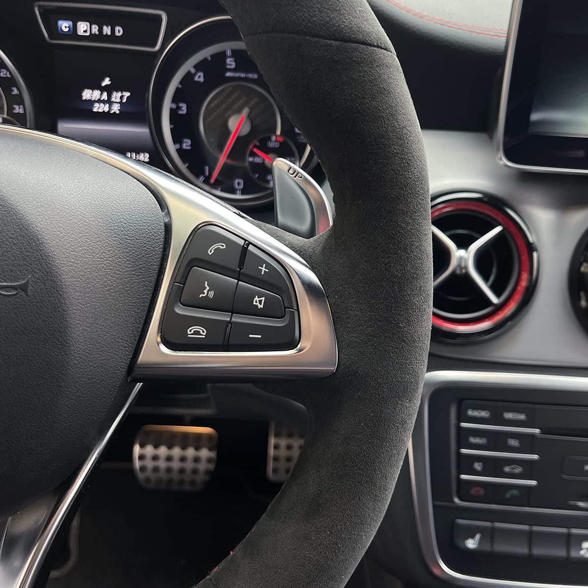 MEWANT Coprivolante auto per Mercedes-Benz A 45 AMG / CLA 45 AMG / C 63 AMG / E 63 AMG / GLA 45 AMG ALR Wrap