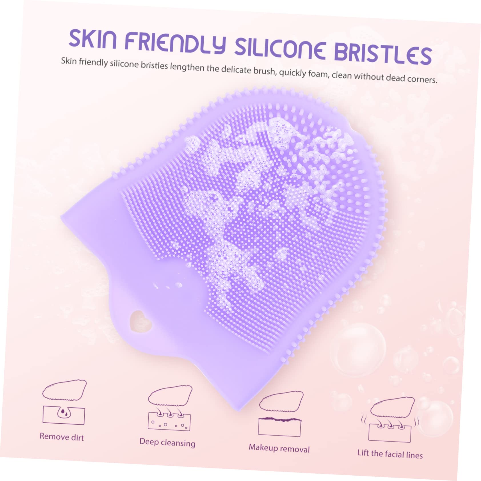 Healeved 5stücke Silicone Gesichtsreinigungsbürste Mit Sanftem Peeling-design Ergonomisch Leicht Und Tragbar Für Empfindliche Haut Für Tägliche Anwendung Und Reisen