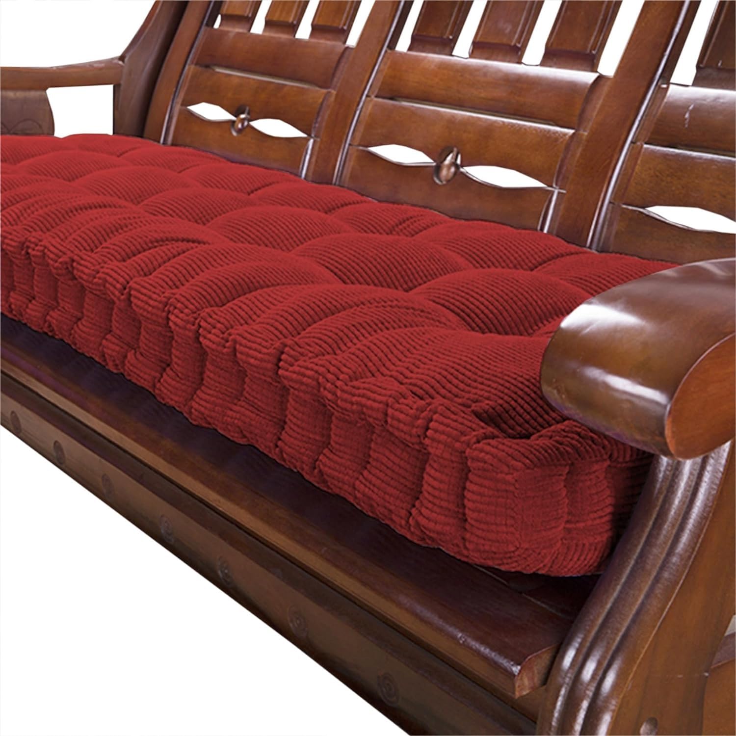 uyeoco Coussin de Banc Exterieur intérieur 100x40/140x40/150x50/180x55cm Banc Assise Coussin 8-10cm Jardin Coussin D'assise Epais Coussin de Sol Canapé pour Maison Balançoire(#5,50x160cm/20x63in)