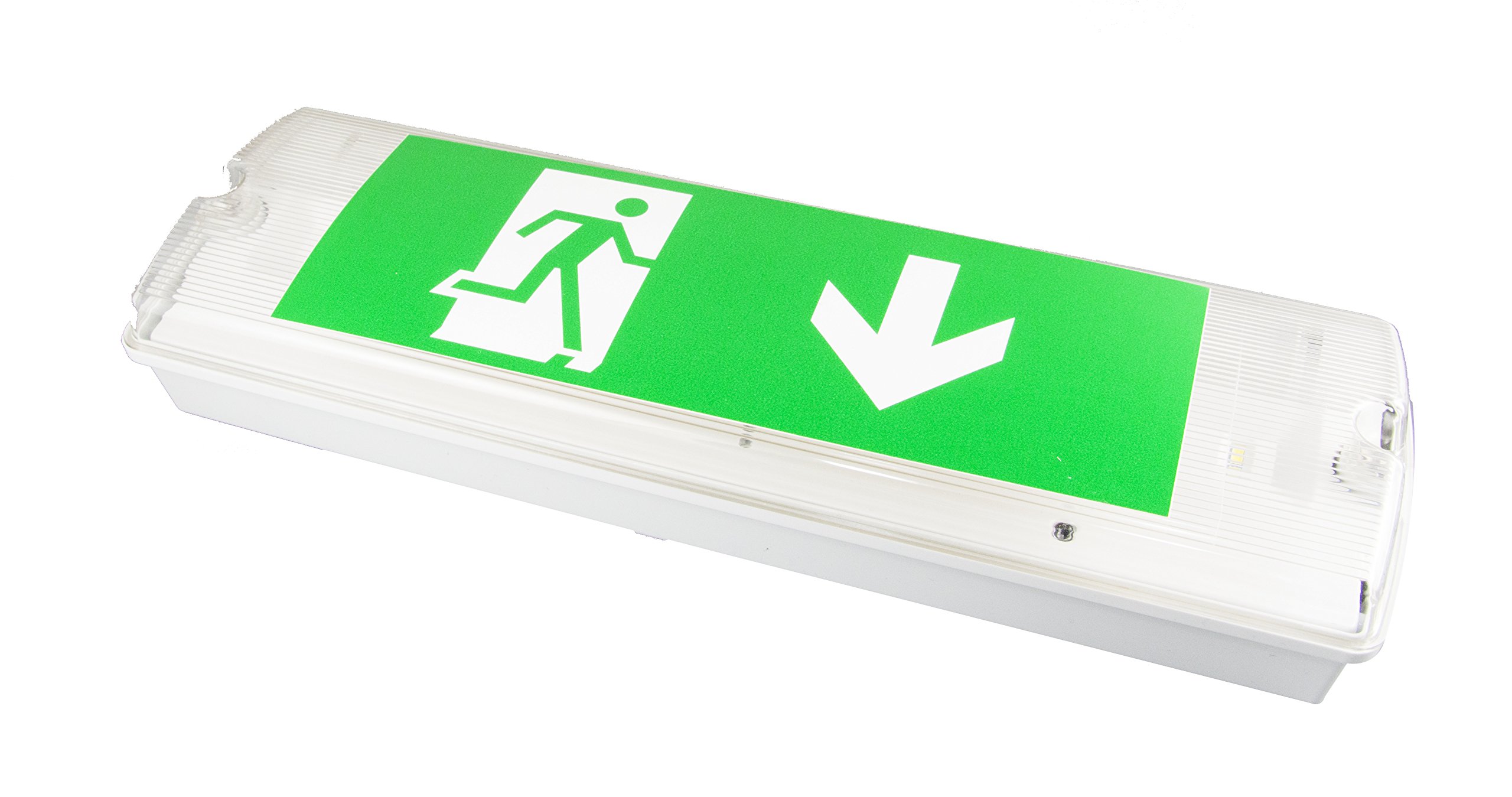 Com Éclairage de secours, sortie de secours, lumière de secours EXIT IP65