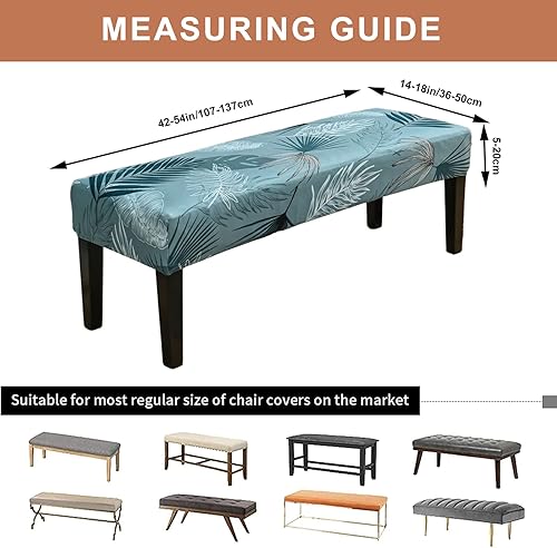 Vista 110 de Eco-Ancheng Funda para silla de comedor, funda extraíble para protección de banco, asiento y silla, sala de estar y cocina A1