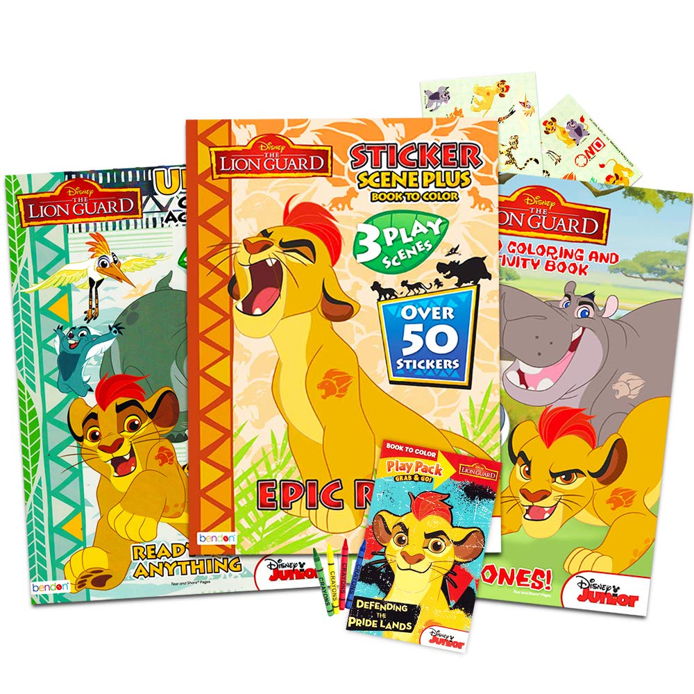 Buy Lion Guard Coloring Book Super Set -- 2 Lion Guard Books, 2 Safari