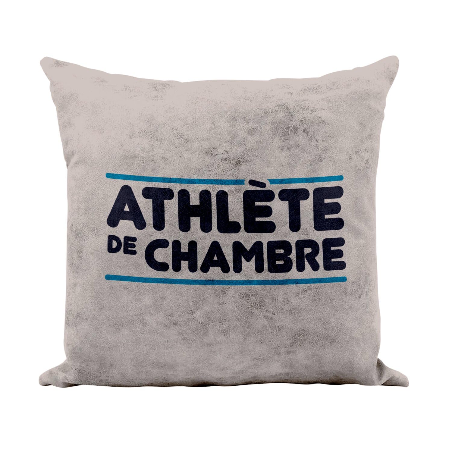 Coussin similicuir camel 40x40 cm idéal pour décorer un salon au style industriel