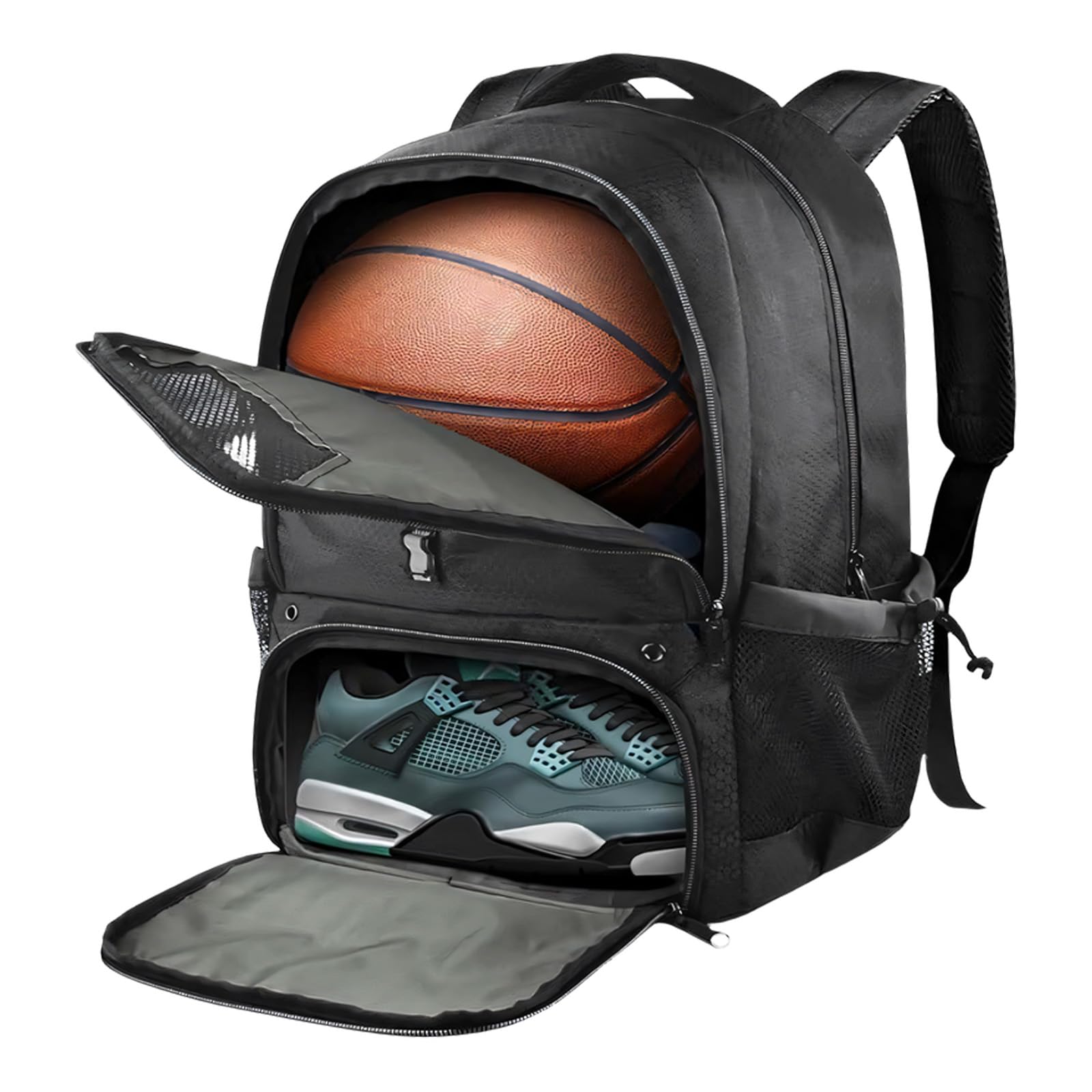 Zaino sportivo regolabile con due spazi ampi per pallacanestro calcio e attrezzatura da allenamento Zaino sportivo professionale