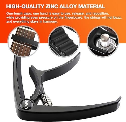 Miniatura 5 de Cejilla de Guitarra, Capo para guitarra acústica, Cejilla para guitarra acústica, Cejilla para guitarra eléctrica, Cejilla para guitarra eléctrica,