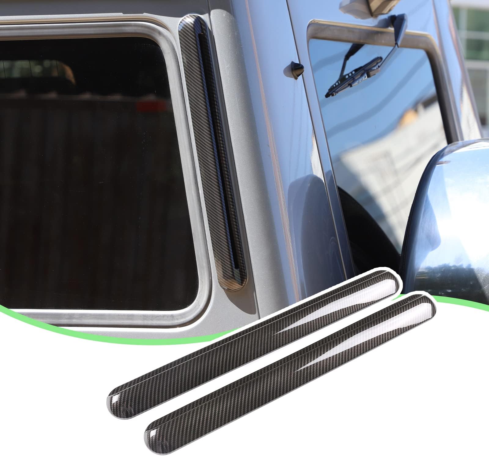 PIUGILH Car Rear Side Window Air Vent Decoration Trim fit for Mercedes Benz G Wagon W464 G Class W463 G500 G550 G63 G65 2004-2022,1 Set of 2,Exterior Accessories
