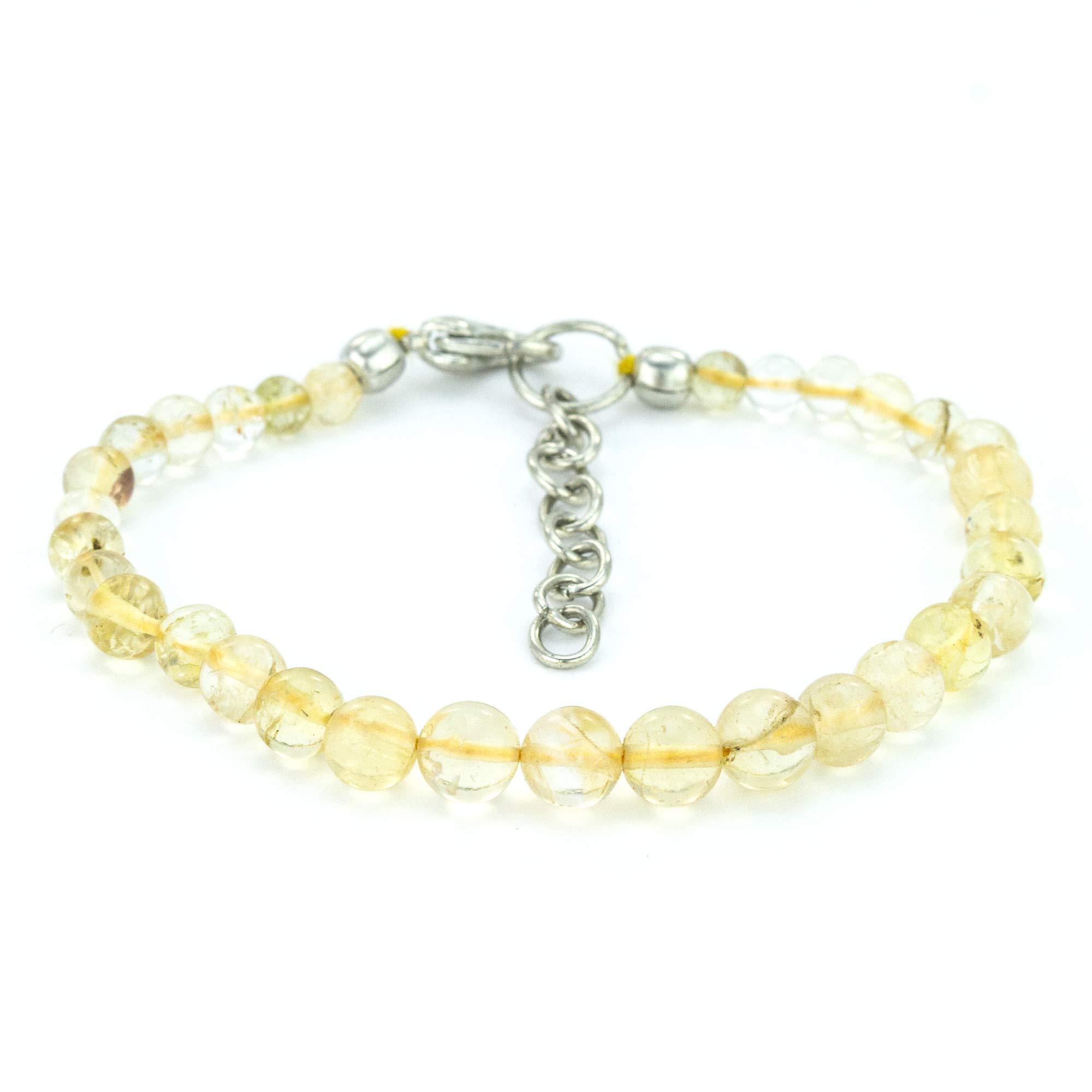 Mystic Self Bracelets – Semi Precious Crystal Healing Gemstone Beaded Handmade Fashion Jewelry Gift for Women and Girls Citrine