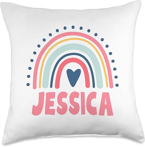 Miniatura 4 de Jessica Name Custom Woman Myth Legend Pink Birthday Party Throw Pillow, 16x16, Multicolor