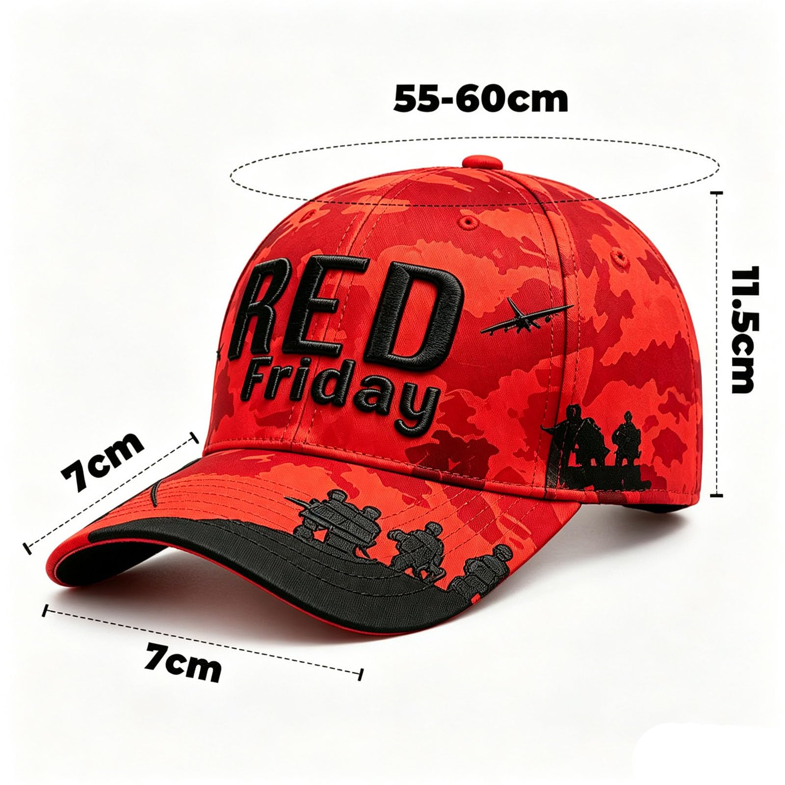 RED Friday Ricorda a tutti il berretto da baseball schierato per uomo