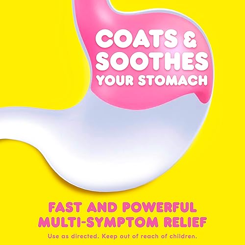 Miniatura 3 de Pepto Bismol Tabletas masticables para náuseas, acidez estomacal, indigestión, malestar estomacal y diarrea, alivio rápido de 5 síntomas, sabor