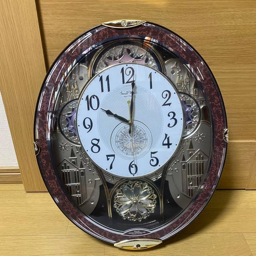 リズム時計製 電波掛時計 スモールワールドノエル 4MN509RH Amazon.co.jp: リズム時計製 電波掛時計 スモールワールドノエル