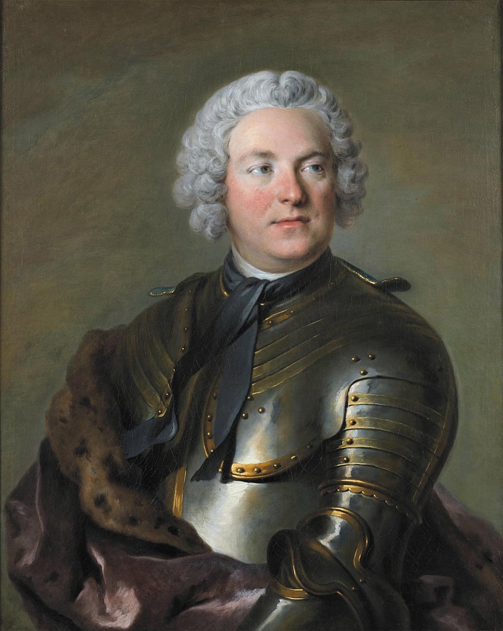 SERENDIPITP Retro Picture Poster Wall Art Pictures Painting Count Carl Gustaf Tessin by Louis Tocqué Wall Art Canvas Print for Wall Decor 60x90cm