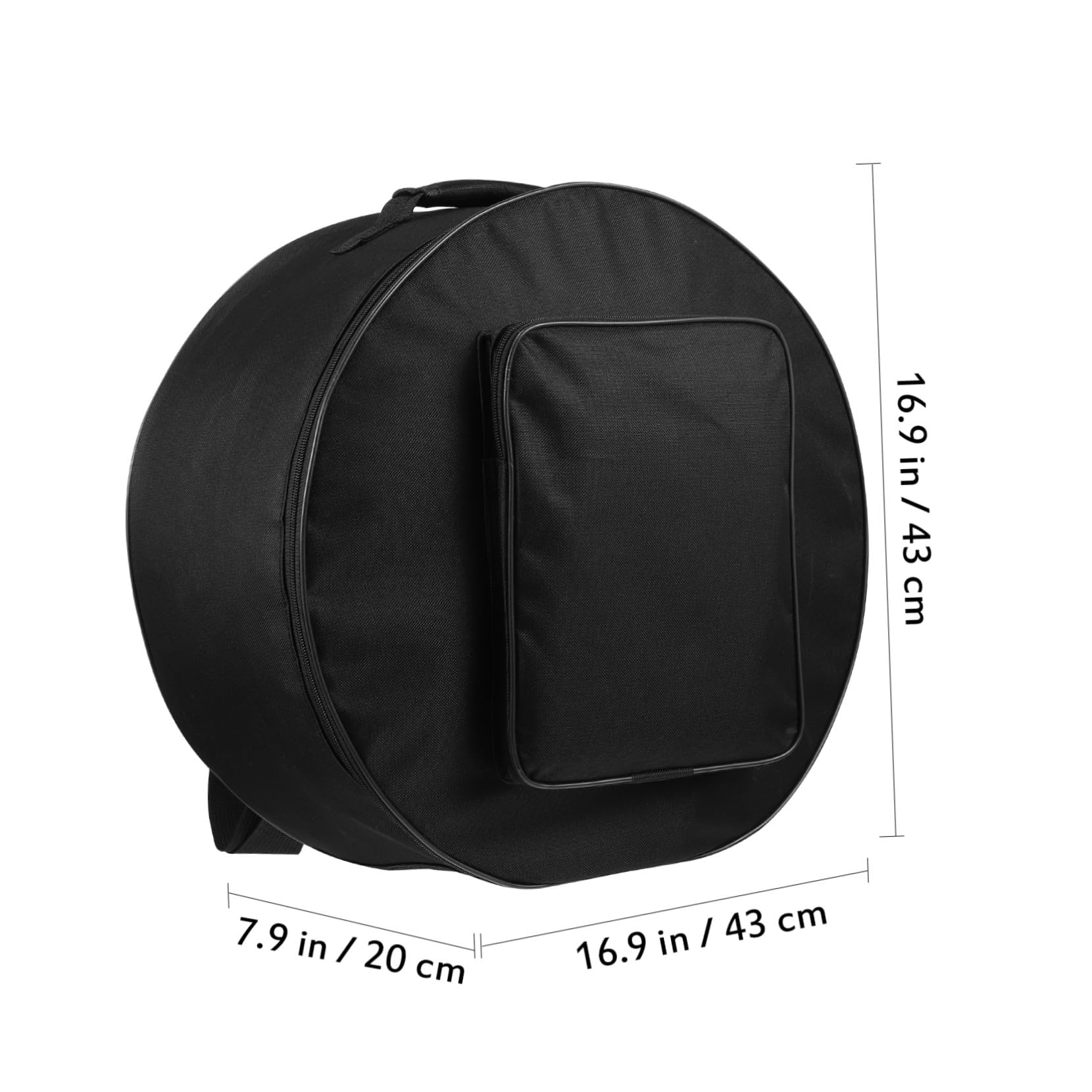 Nylon Snare Drum Tasche 13-14 Zoll Rund mit Tragegriff