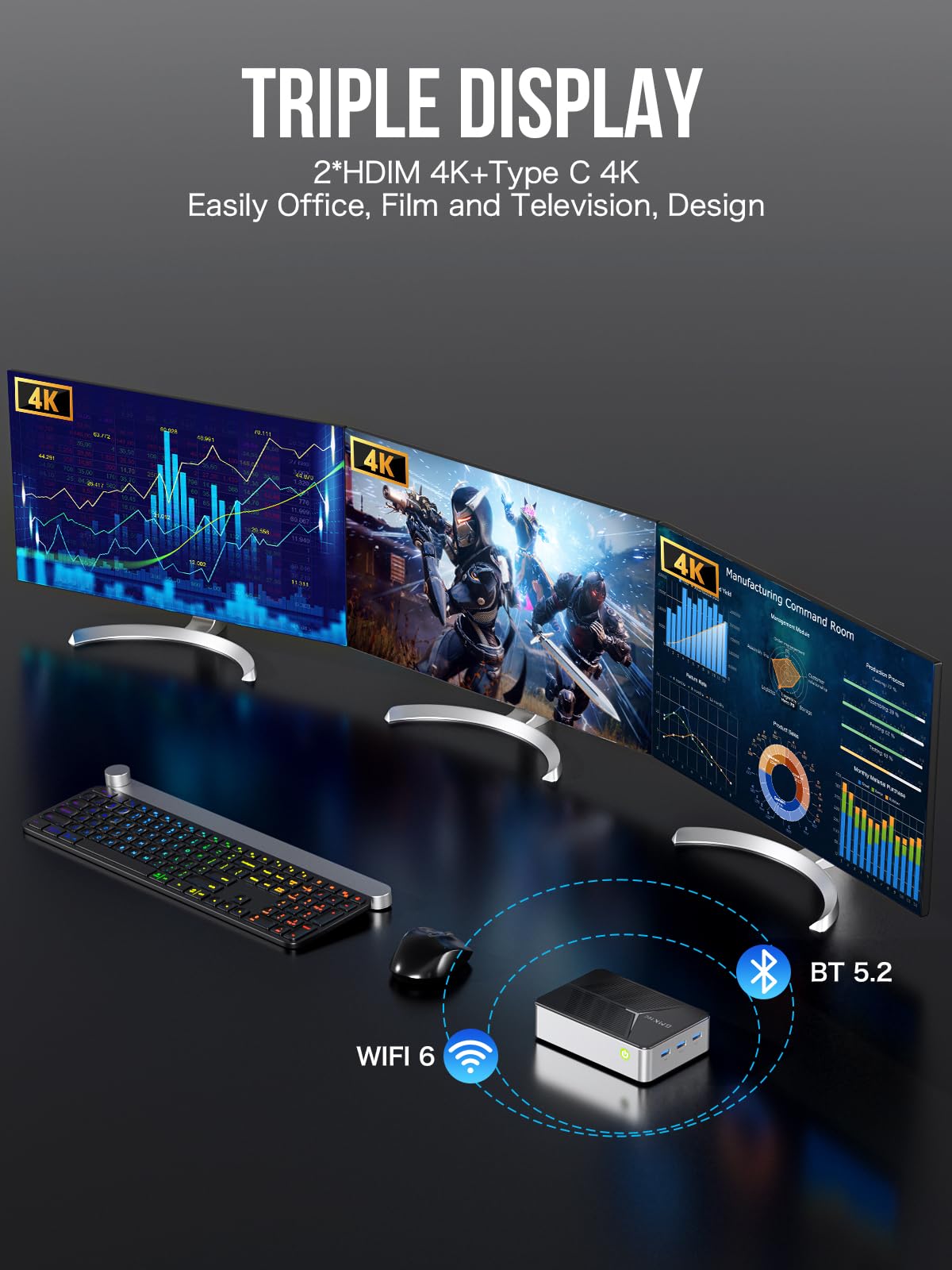 GMKtec ミニPC G9【12GB +2TB +64GB】 GMKtec G9 Plus Mini PC NAS, Intel N150 Dual Boot 11 Pro Linux