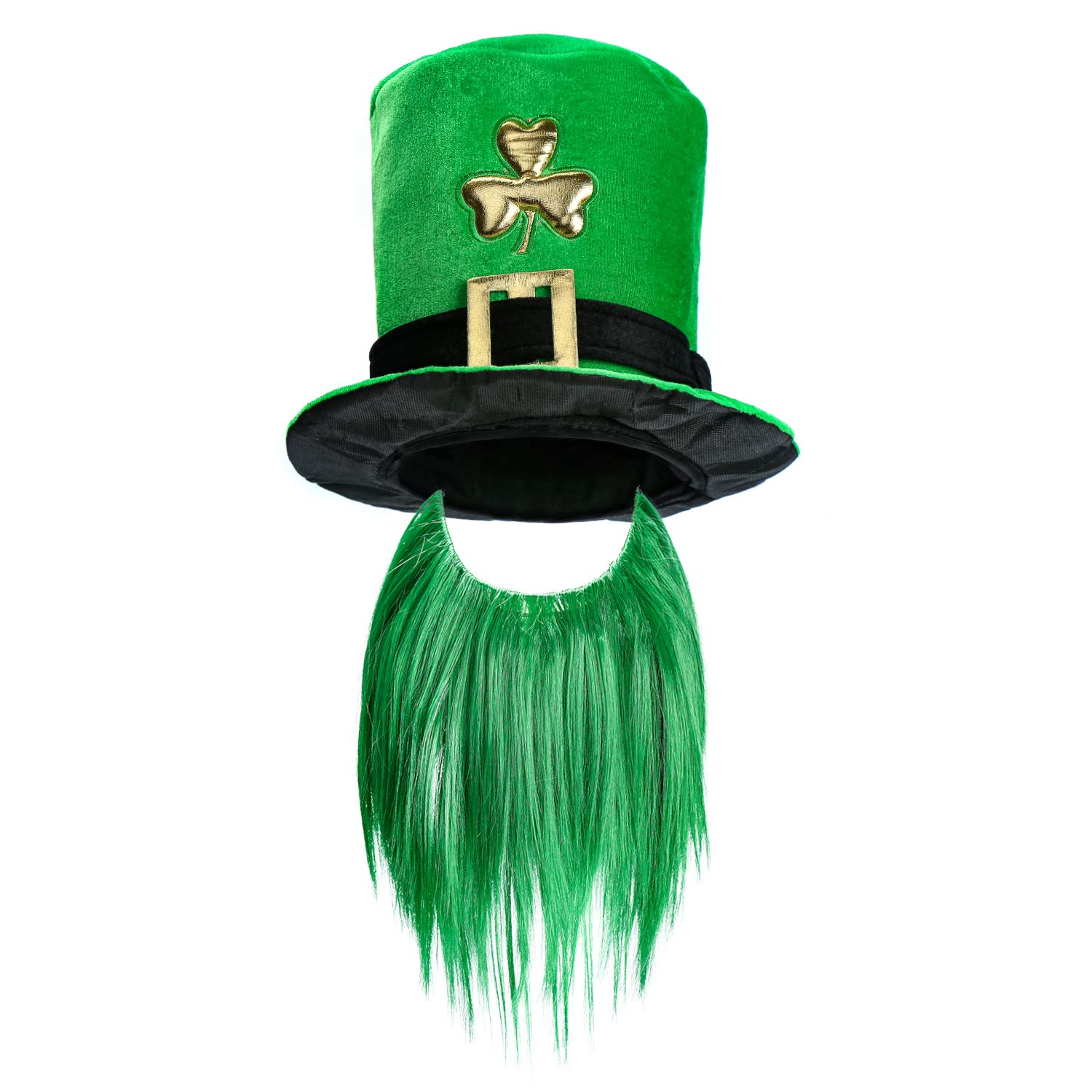 st patricks day hat and beard